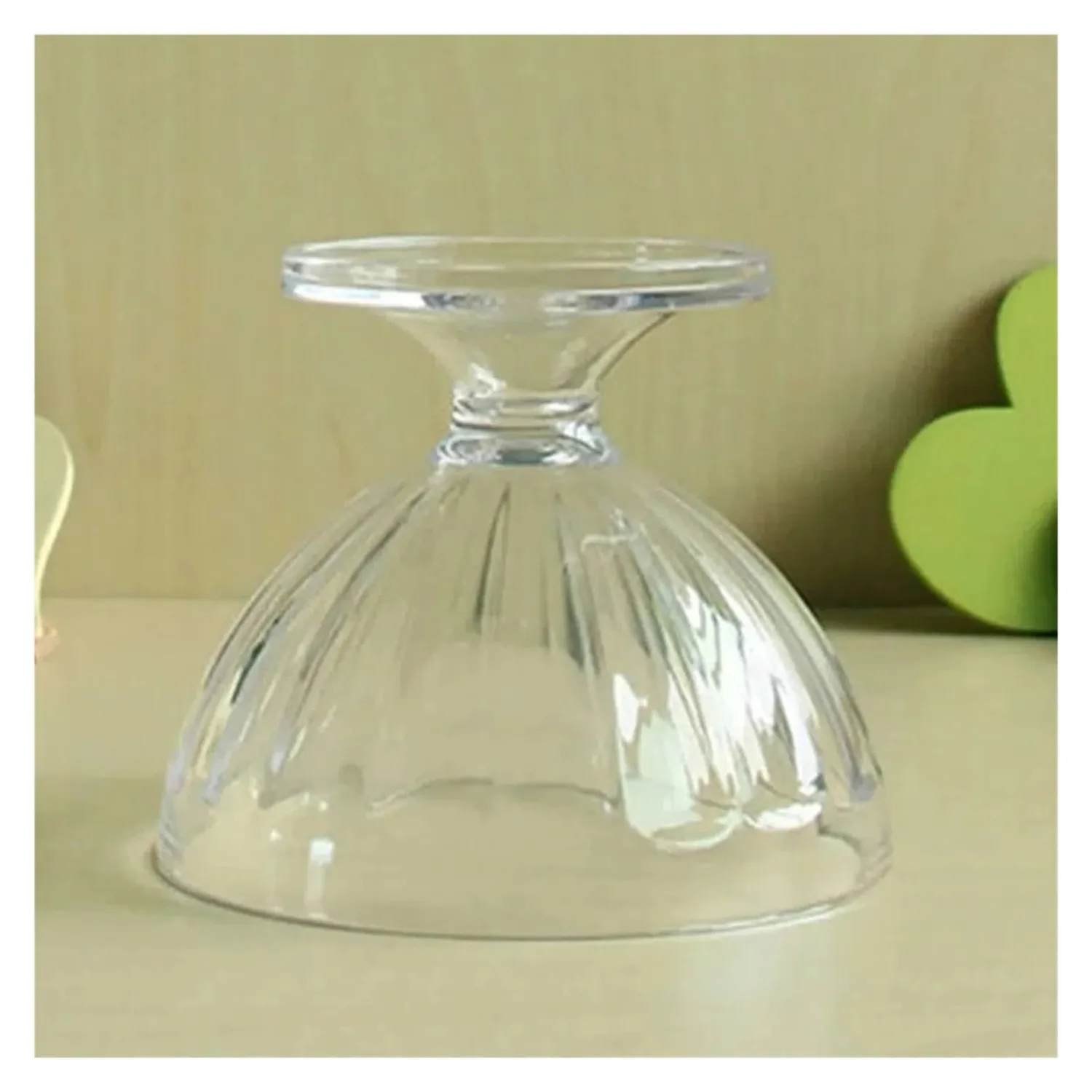 Clear Ice Cream Dessert Cups 250ML Transparent Red Wine Goblet Small Plastic Yogurt Pudding Cup Party Supplies(Clear)