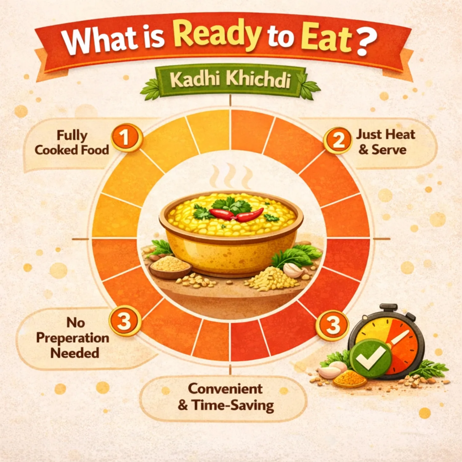 dfols Kadhi Khichdi Ready to Eat Yogurt Rice Meal 0.55lb 8.82oz 250g