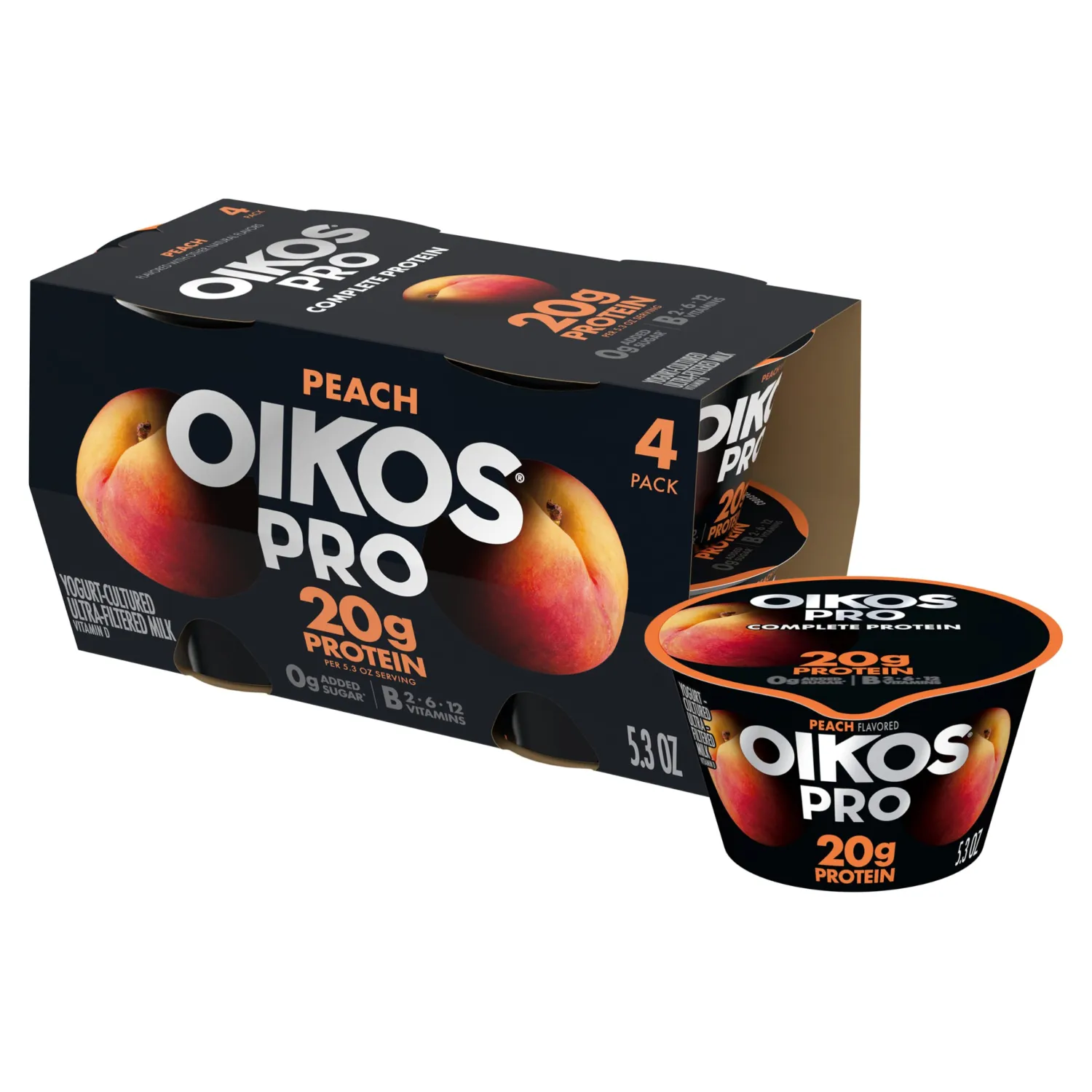 DANN OIKOS PRO PEACH 4X5.3OZ 4PK