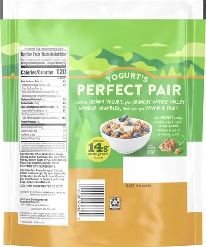 Nature Valley Oats & Honey Big & Crunchy Granola Breakfast Cereal, 16 oz (Pack of 4)