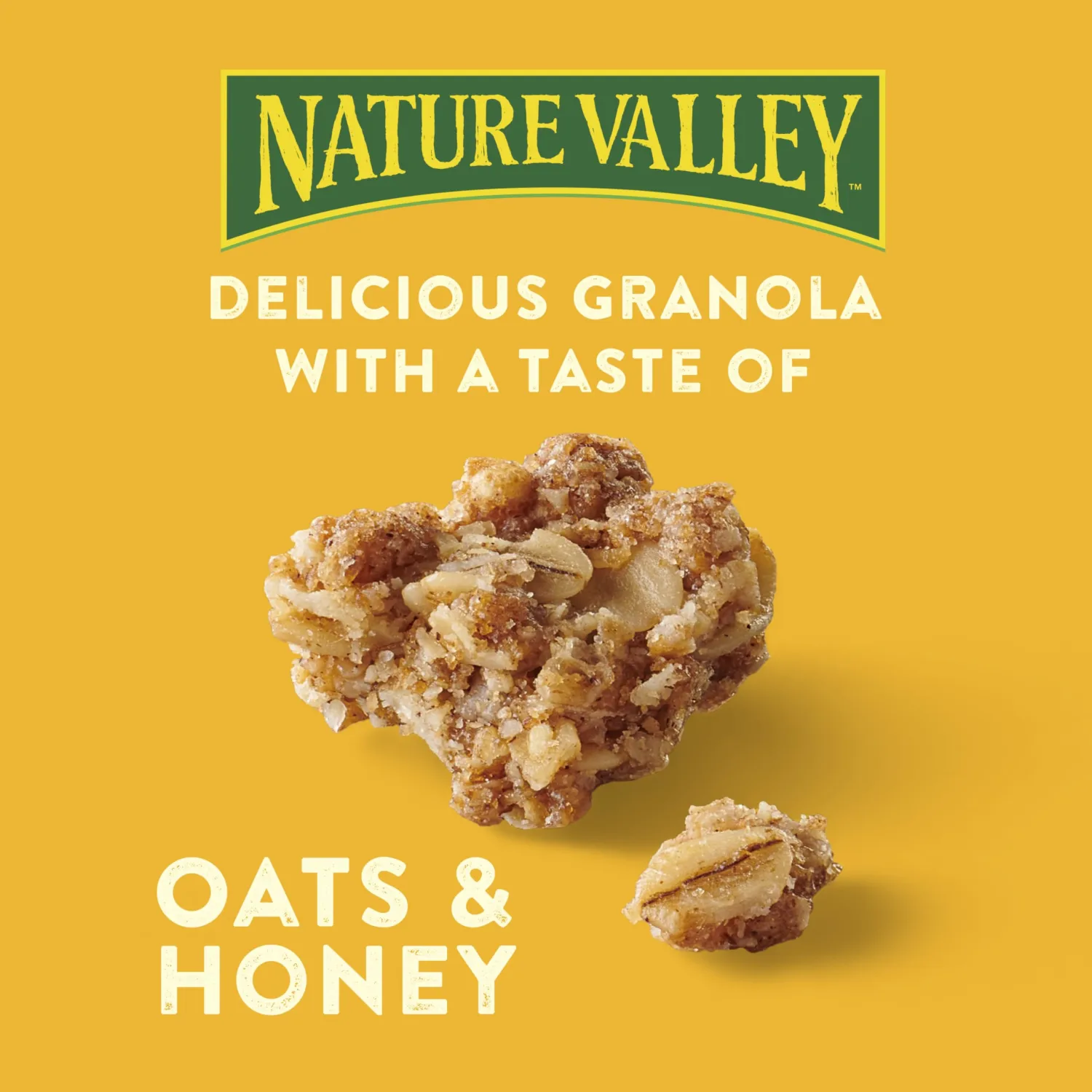 Nature Valley Crunchy Granola, Oats and Honey, Resealable Snack Pouch, Family Size, 24 oz (Pack of 4)