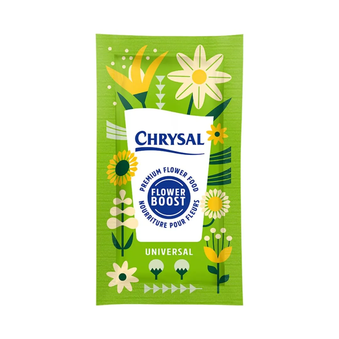 Chrysal Flower Boost – Clear Flower Food Packets for Flower Arrangements & Bouquets – Floral Supplies for Fresh Flowers – Fresh Flower Arrangements Supplies (10g - 100 Ct)