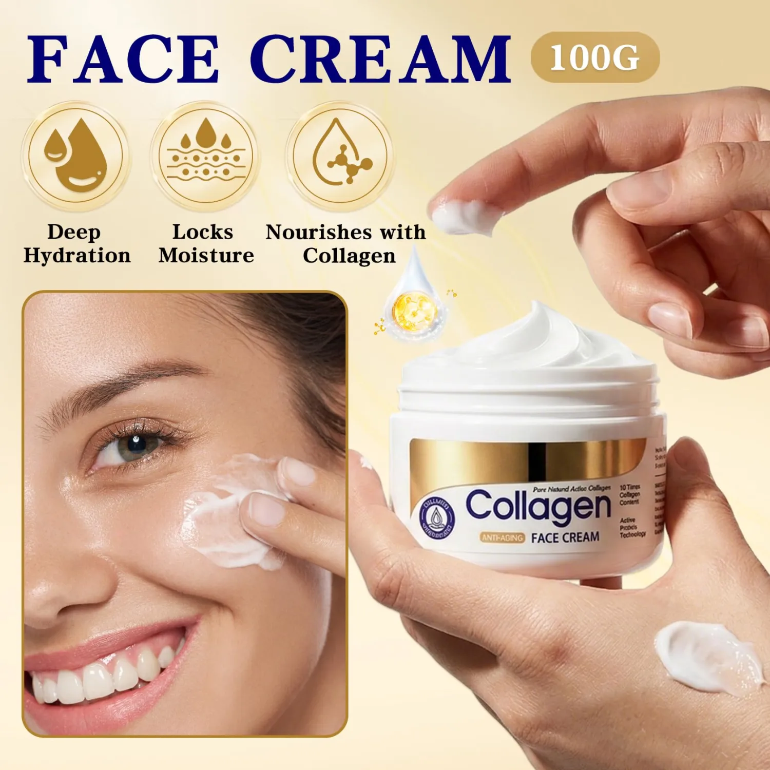 Collagen Skincare Set, Nourishing 5-In-1 Travel Facial Care Kit for Women | Firming Skin, Shrink Pores, Visibly Minimizes Look of Wrinkles, Long-lasting Hydrating, Smooth Face Skin Care Set