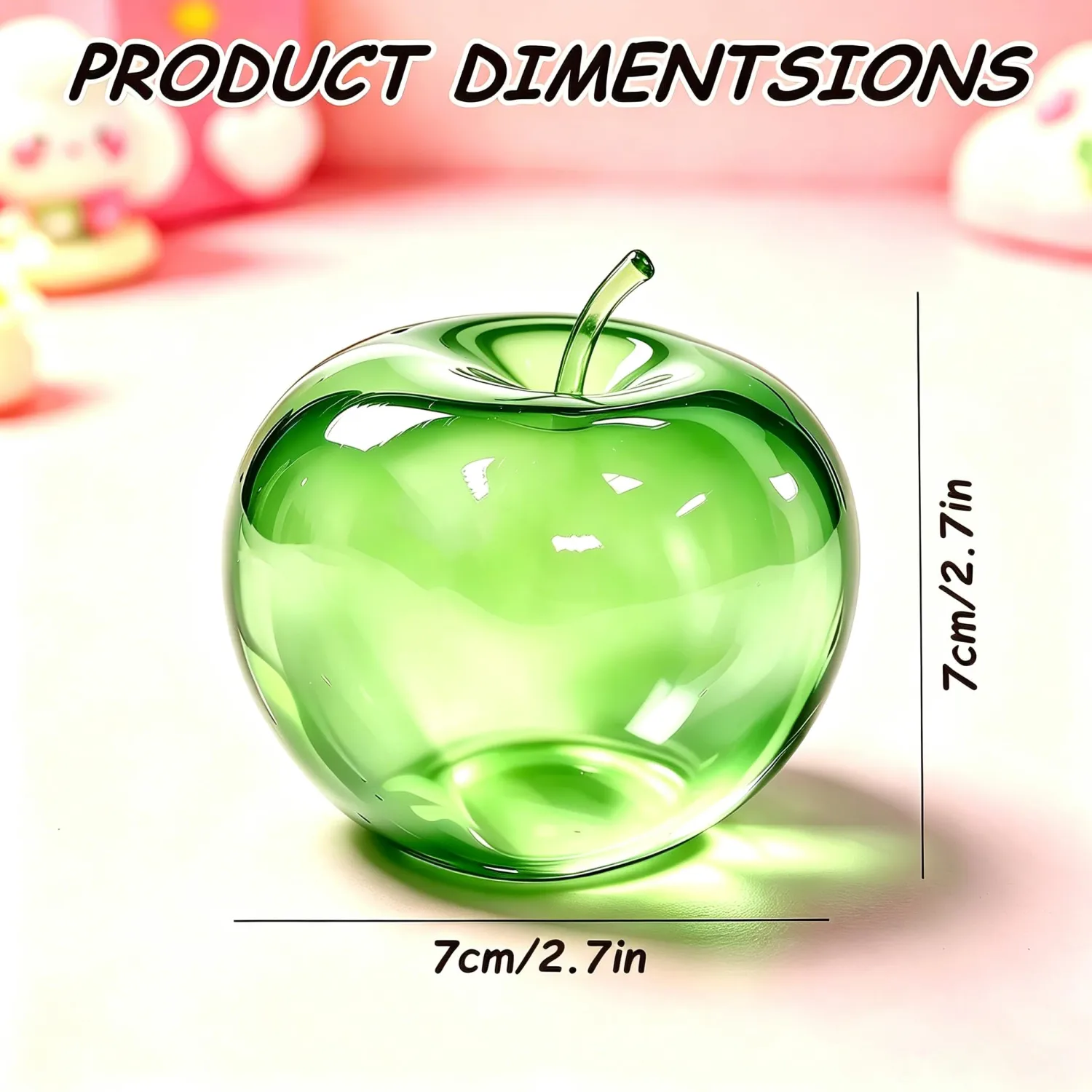 Apple Squishy, Green Apple Squishies, Cute Fruit Sensory Fidget Stress Ball for Anxiety, Classroom Rewards, Party Favors