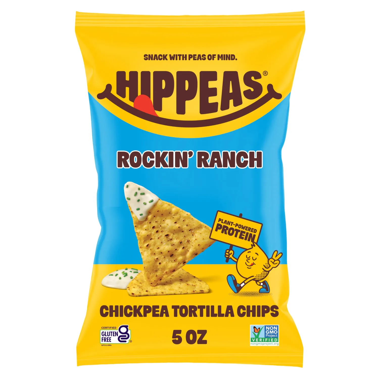 HIPPEAS Rockin Ranch Chickpea Tortilla Chips, 5 OZ