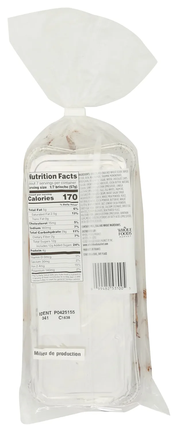 Whole Foods Market Kitchens Brioche Chocolate Swirl Loaf, 14.1 OZ