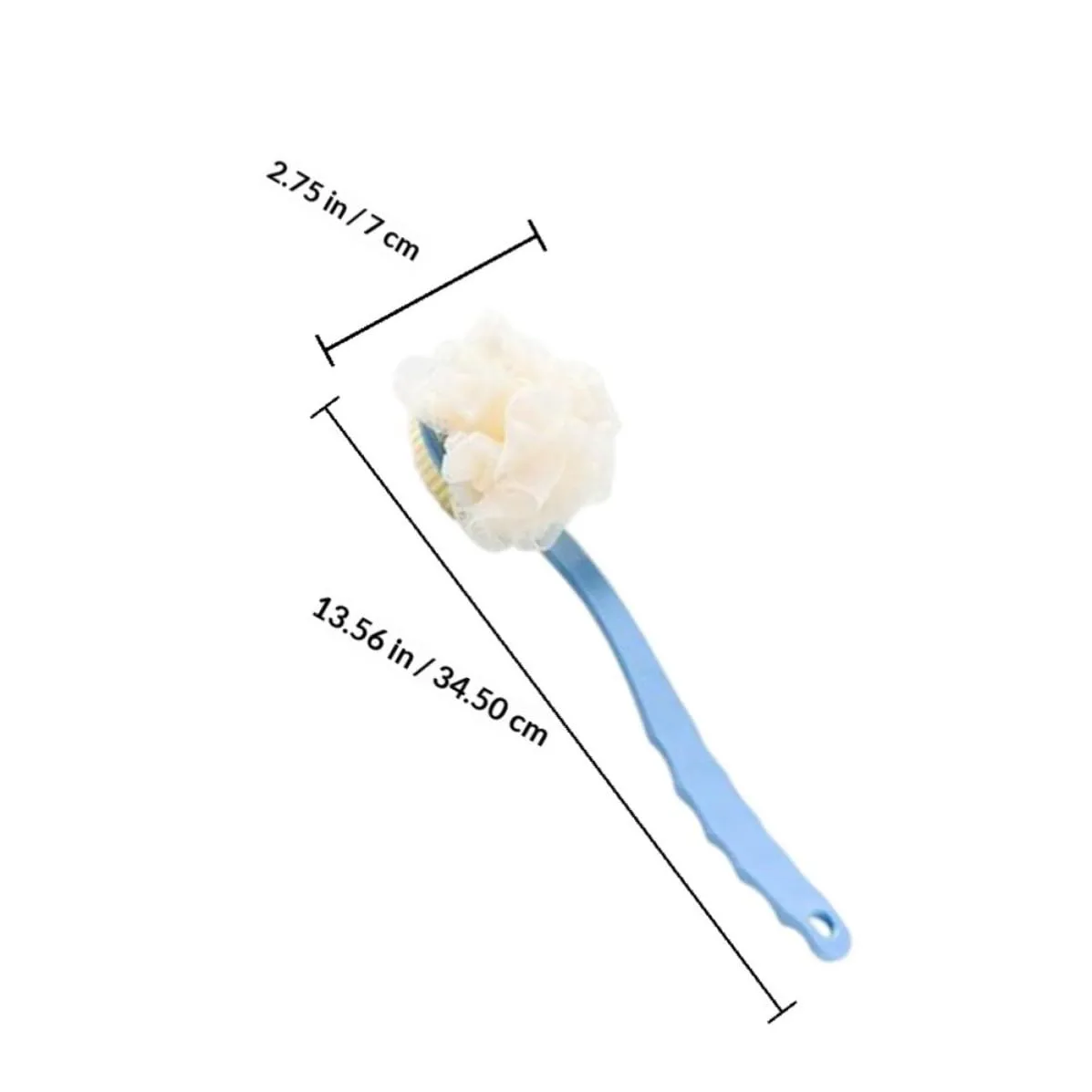 3pcs Long Handle Bath Body Brushes with Soft Pp Bristles for Effective Back Cleaning and Froth Production, Practical Shower Bathing Supplies for Gentle Exfoliation Random Color
