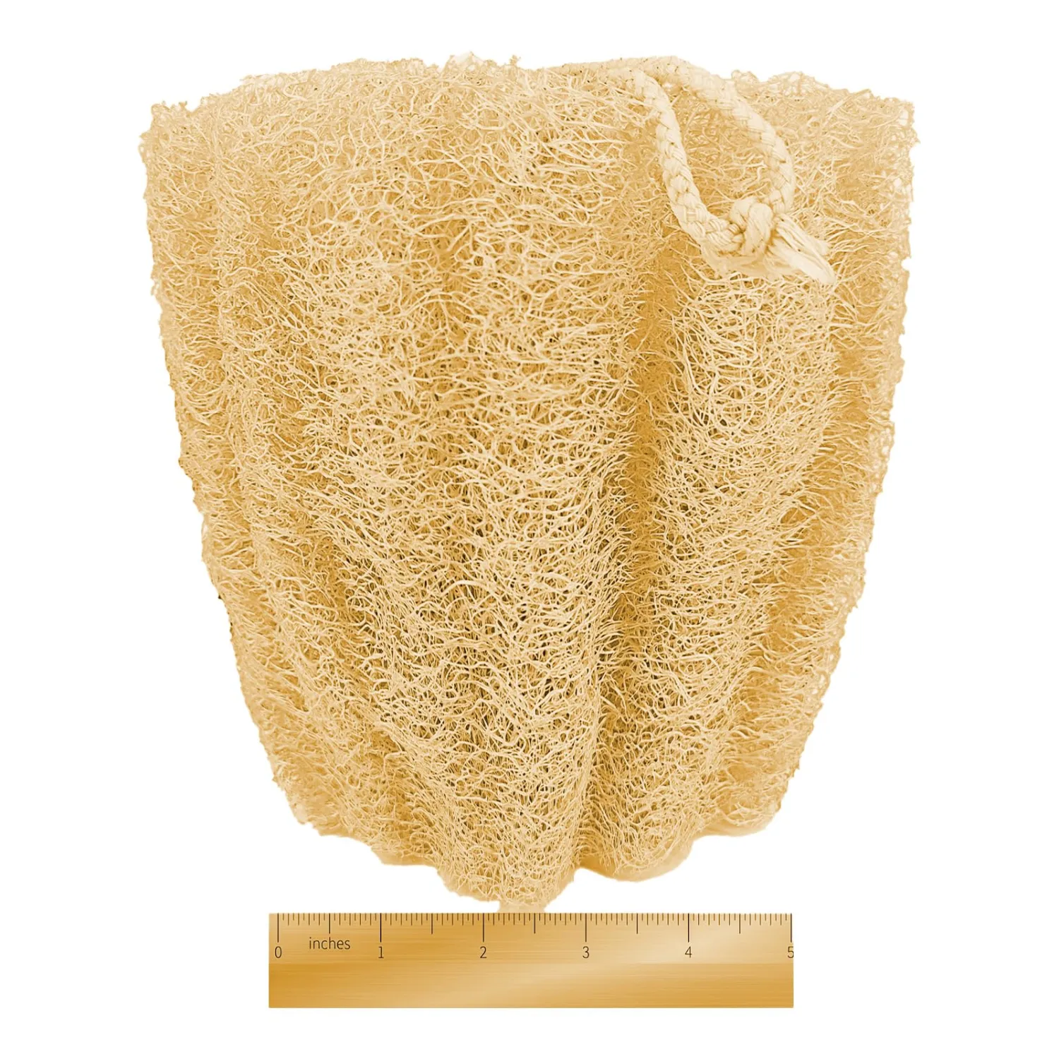 1 Pack HungkaTurn Natural Loofah Sponge – Exfoliating Body Scrubber for Shower, Bath Loofa for Men Women, Soft & Smooth Skin