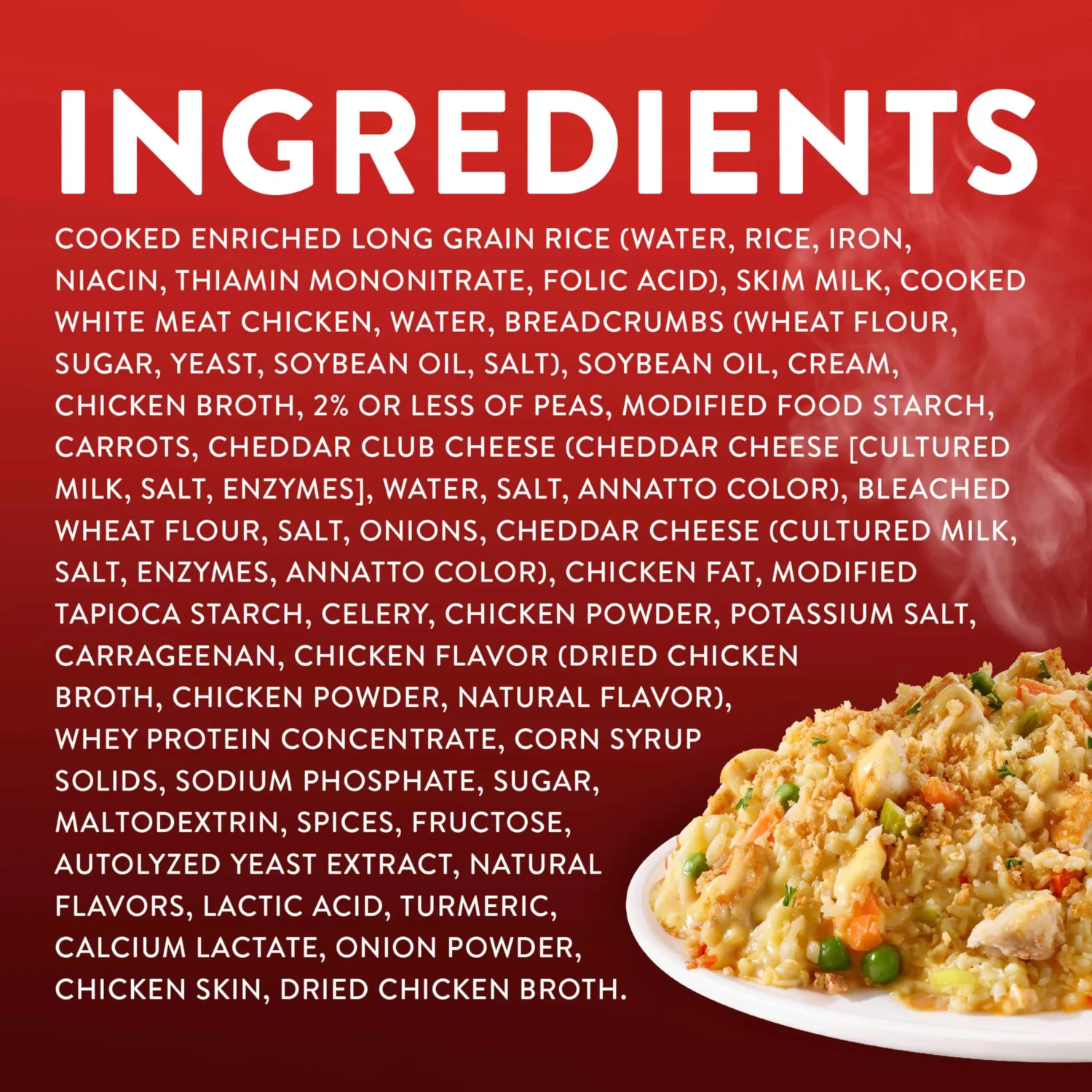 Stouffer's Chicken and Vegetable Rice Bake, Family Size Frozen Meal, 36 Oz