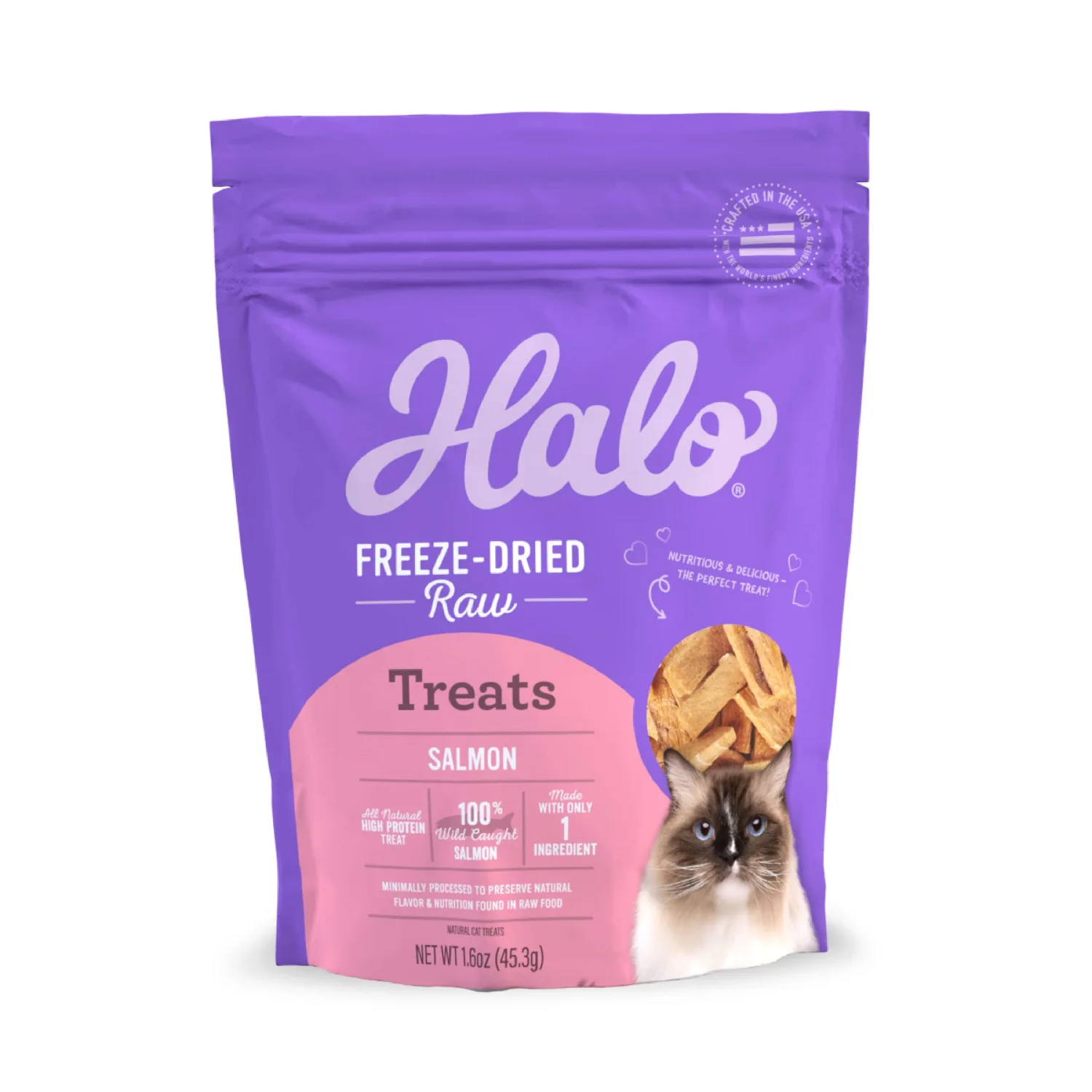 Halo, Treats Liv A Little Salmon, 1.6 Ounce