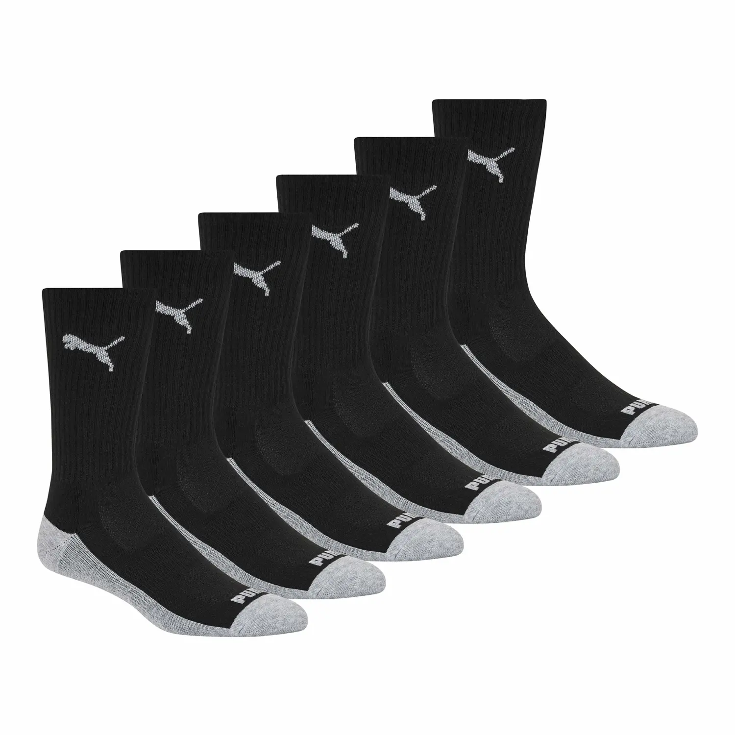 PUMA Men's Crew Socks (6-Pack)