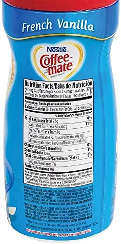 COFFEE MATE French Vanilla Powder Coffee Creamer 15 oz. Canister