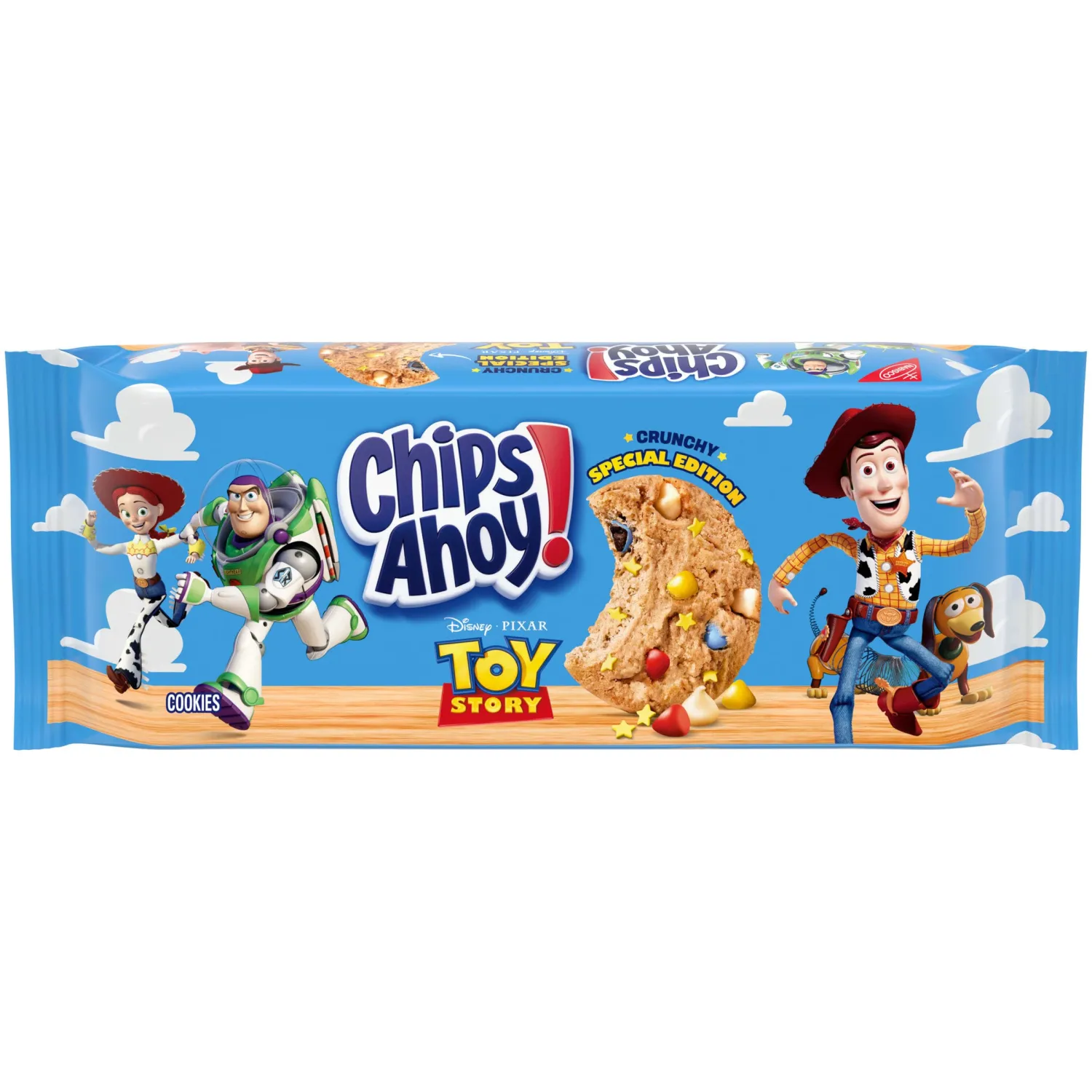 CHIPS AHOY! with Disney and Pixar's Toy Story Crunchy Candy Blasts Fudgy Chocolate Chip Cookies, Special Edition, 9.5 oz | Crunchy, Fudgy Chocolate Chip Cookies, Special Edition, Certified Kosher