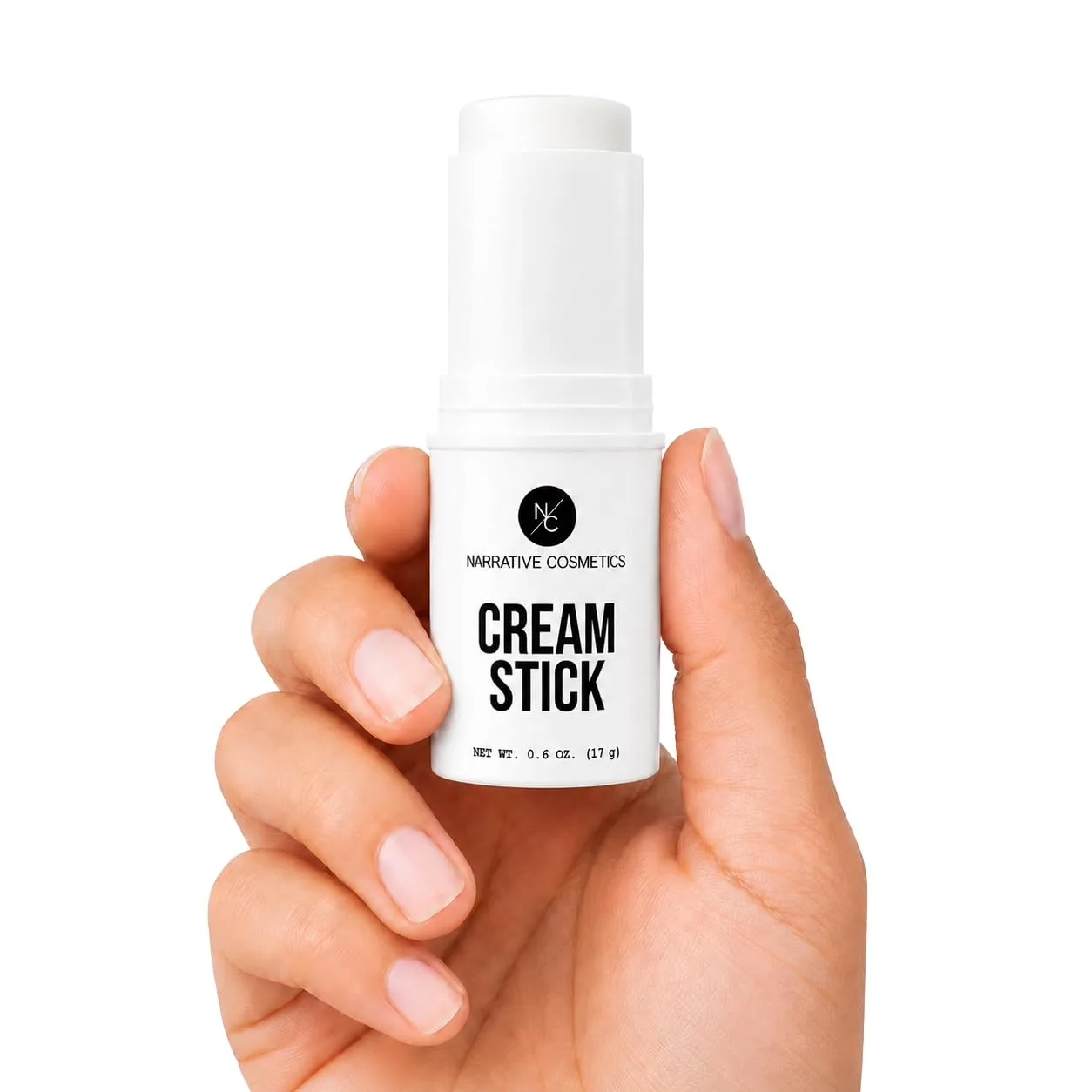 Narrative Cosmetics Cream Stick Face & Body Paint – White – Professional Full-Coverage SFX Makeup for Halloween, Cosplay & Theater, 0.6 oz (17 g)