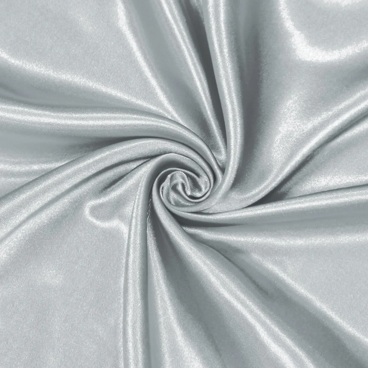 Homiest Light Grey Satin Fabric by The Yard, 1 Yard x 58 Inch | Silky Smooth Finish, Not Fade Not Shrink, Ideal for Wedding Dress Bridal Clothing DIY, Silky & Shiny Cloth, Machine Washable