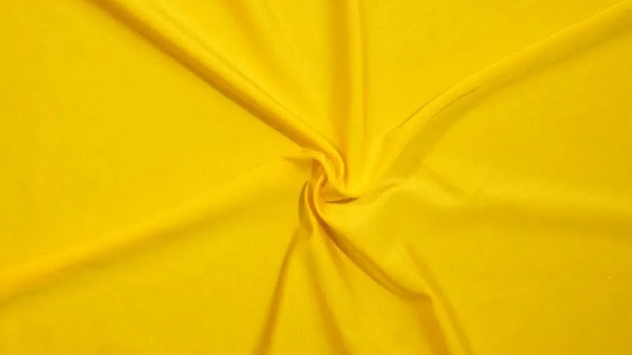 Valentina Textile INC Lycra Shiny Milliskin Nylon Spandex Fabric 4 Way Stretch 58" Wide Sold by The Yard Many Colors (Yellow, 1 Yard)