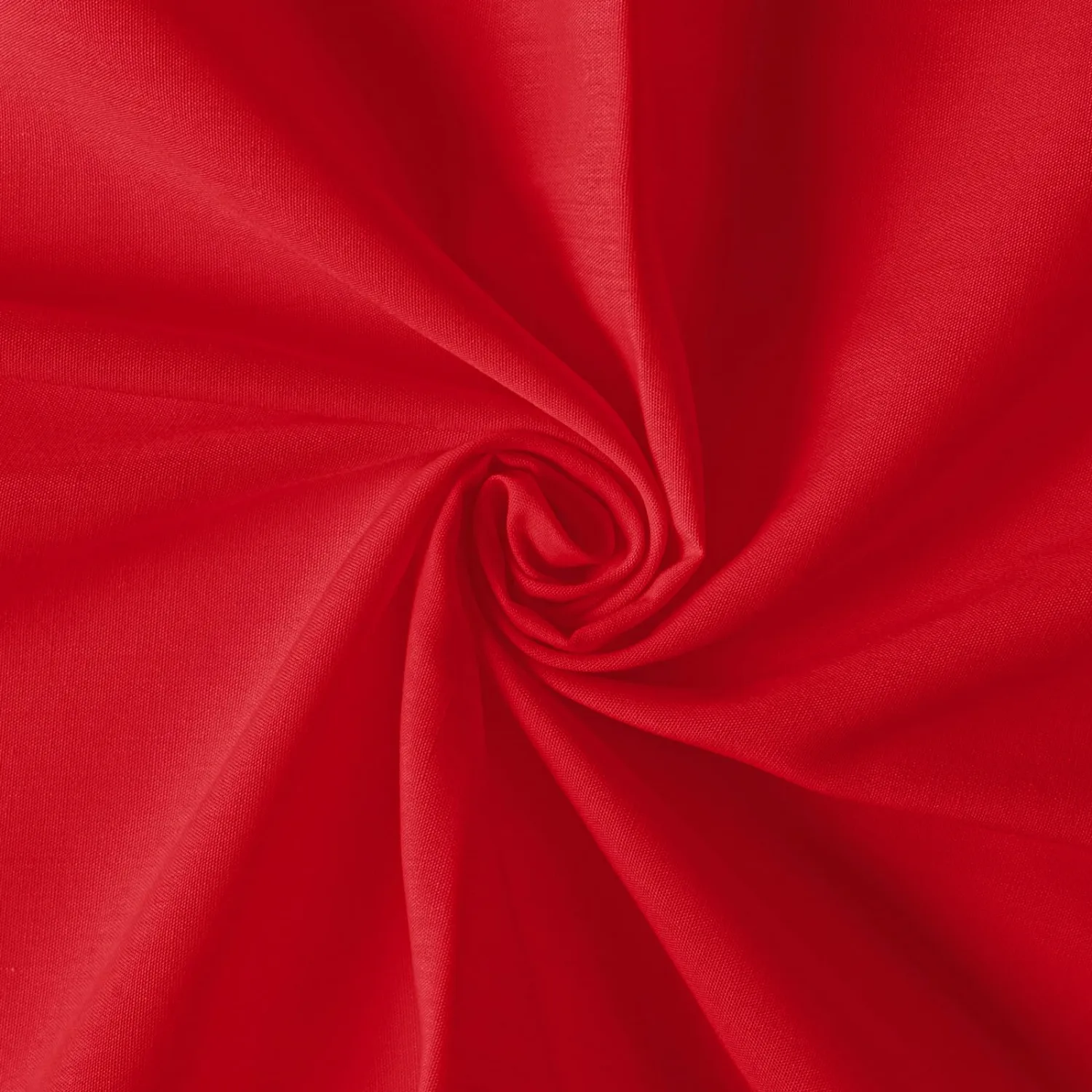 Cotton Polyester Broadcloth Fabric 57" Wide by The Yard Soft, Lightweight & Breathable Material for Sewing, Lining, Curtains, Bedding & DIY Projects (Red, 5 Yard)