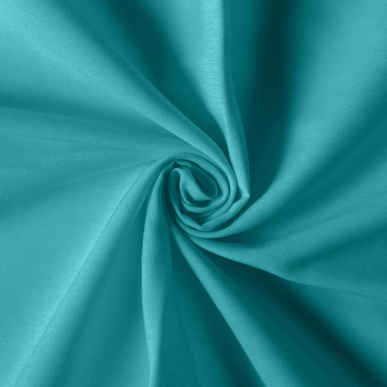 Cotton Polyester Broadcloth Fabric 57" Wide by The Yard Soft, Lightweight & Breathable Material for Sewing, Lining, Curtains, Bedding & DIY Projects (Turquoise, 1 Yard)