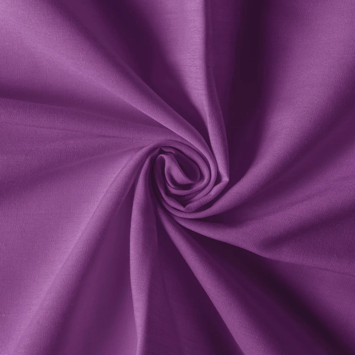 Cotton Polyester Broadcloth Fabric 57" Wide by The Yard Soft, Lightweight & Breathable Material for Sewing, Lining, Curtains, Bedding & DIY Projects (Purple, 1 Yard)