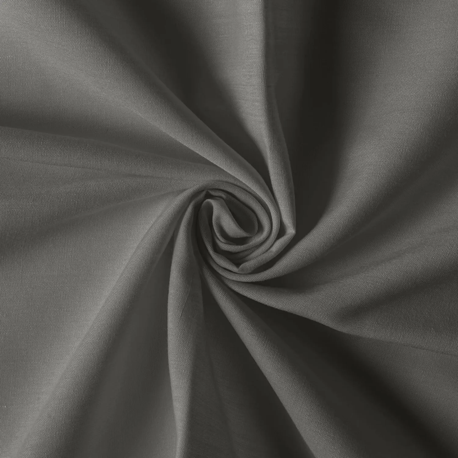 Cotton Polyester Broadcloth Fabric 57" Wide by The Yard Soft, Lightweight & Breathable Material for Sewing, Lining, Curtains, Bedding & DIY Projects (Grey, 10 Yard)