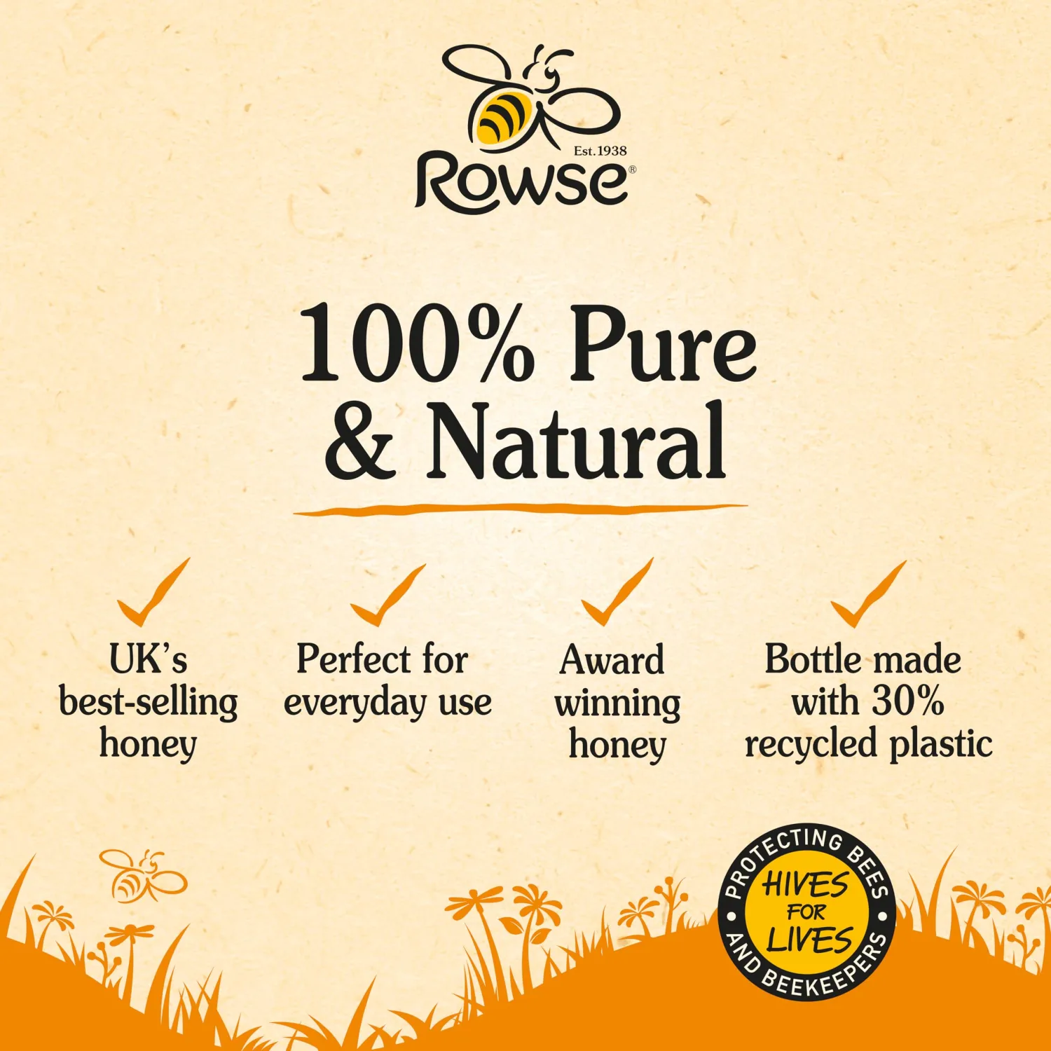 Rowse - Light & Mild Honey - 340g