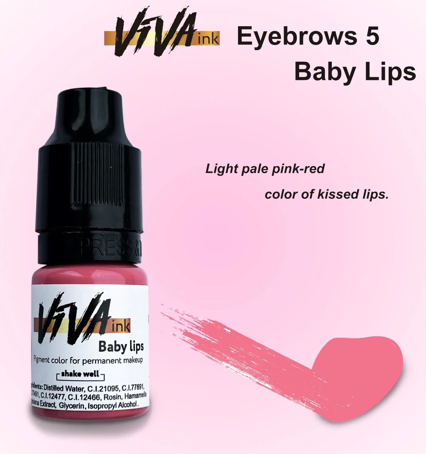 Lip Pigment – Baby Lips – Permanent Lip Makeup – Microblading Ink for Durable and Colorful Lips – Long Lasting Color Lip Cosmetics (0.2 oz)