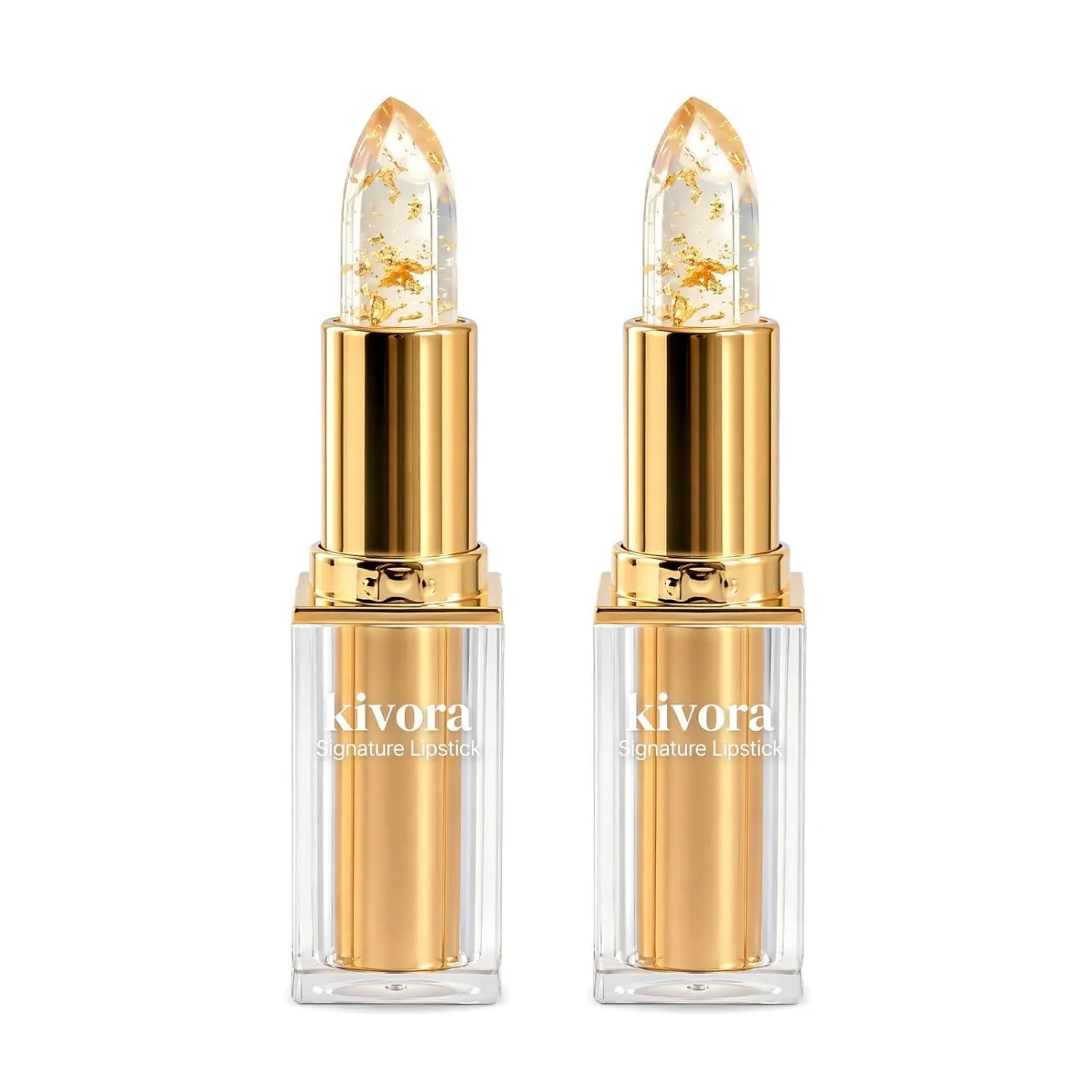 Kivora Lipstick, Kivora Skin-Adaptive Lipstick | 2-Pack, PH Lipsticks Color Changing, Long Lasting Moisturizing Tinted Lip Balm, Lipsticks for Older Women
