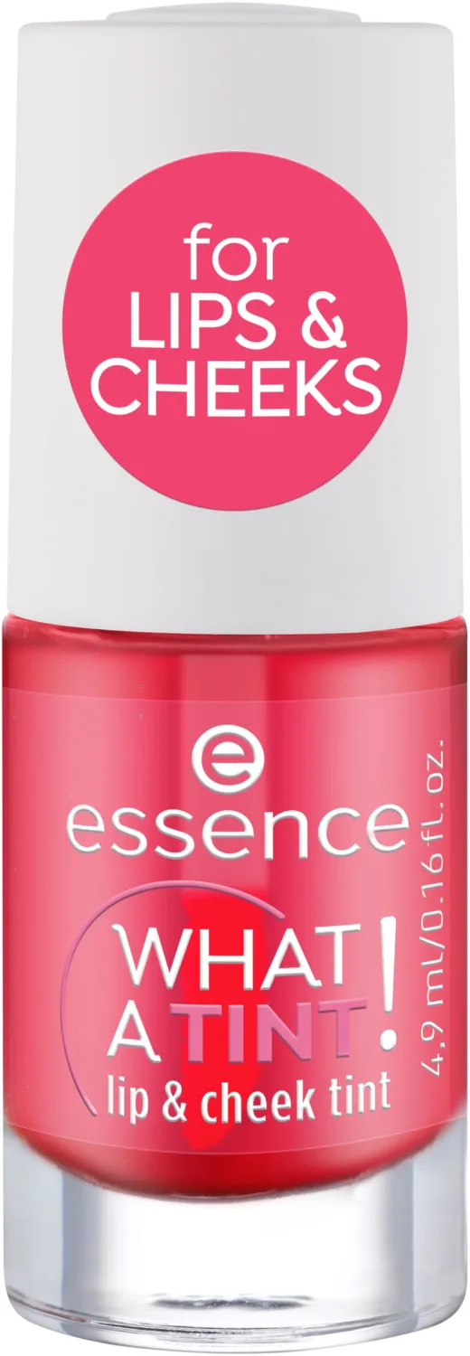 essence What a Tint! Long-Lasting Blush & Lip Stain (02 | Coral Sunset) | 2-in-1 Long-Lasting, Buildable, Non-Sticky, Transfer-Proof, Liquid Blush; Vegan & Cruelty Free, Paraben Free, 0.16 fl oz