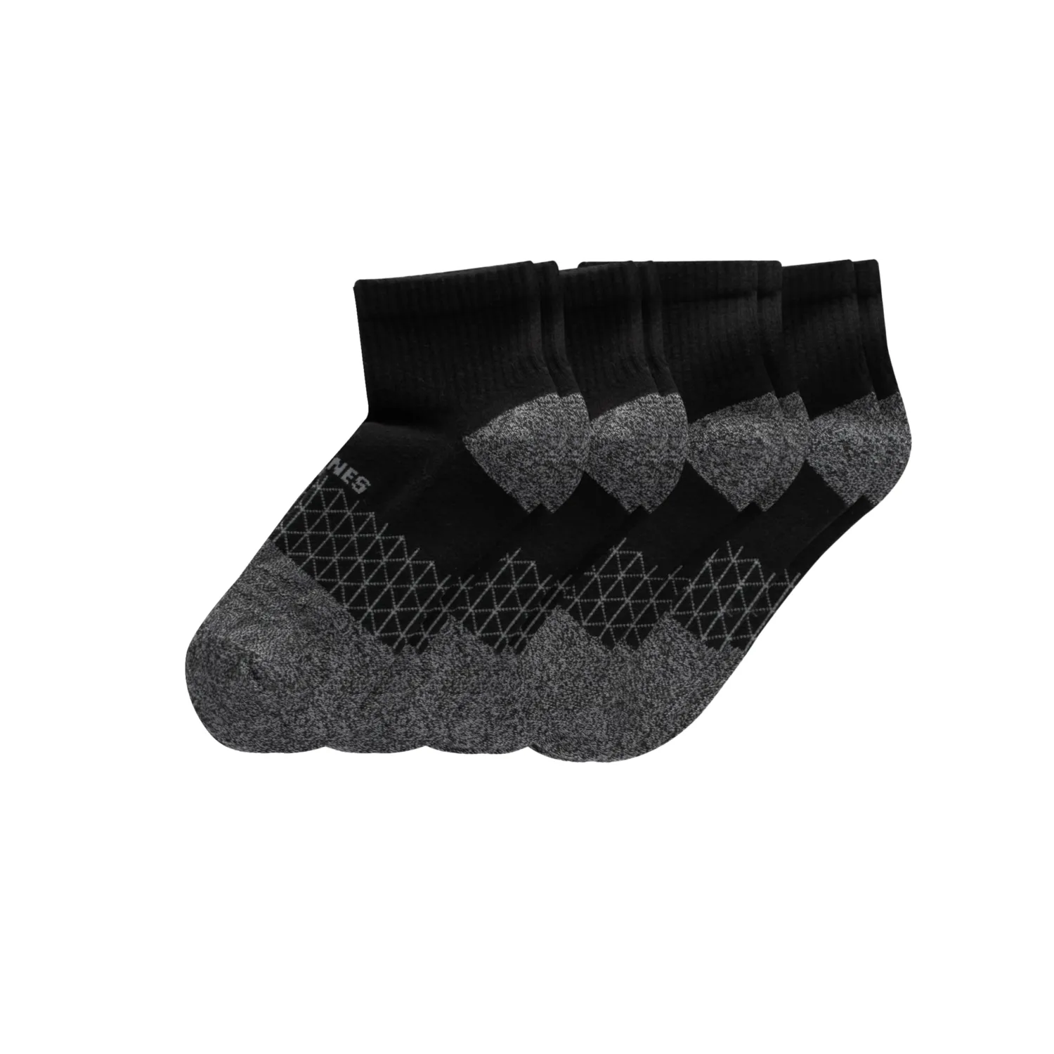 Hanes Men's Socks, Absolute Comfort Cushioned Moisture-wicking Seamless Toe, 4 Pack, Ankle, Crew and Heel Shield Socks