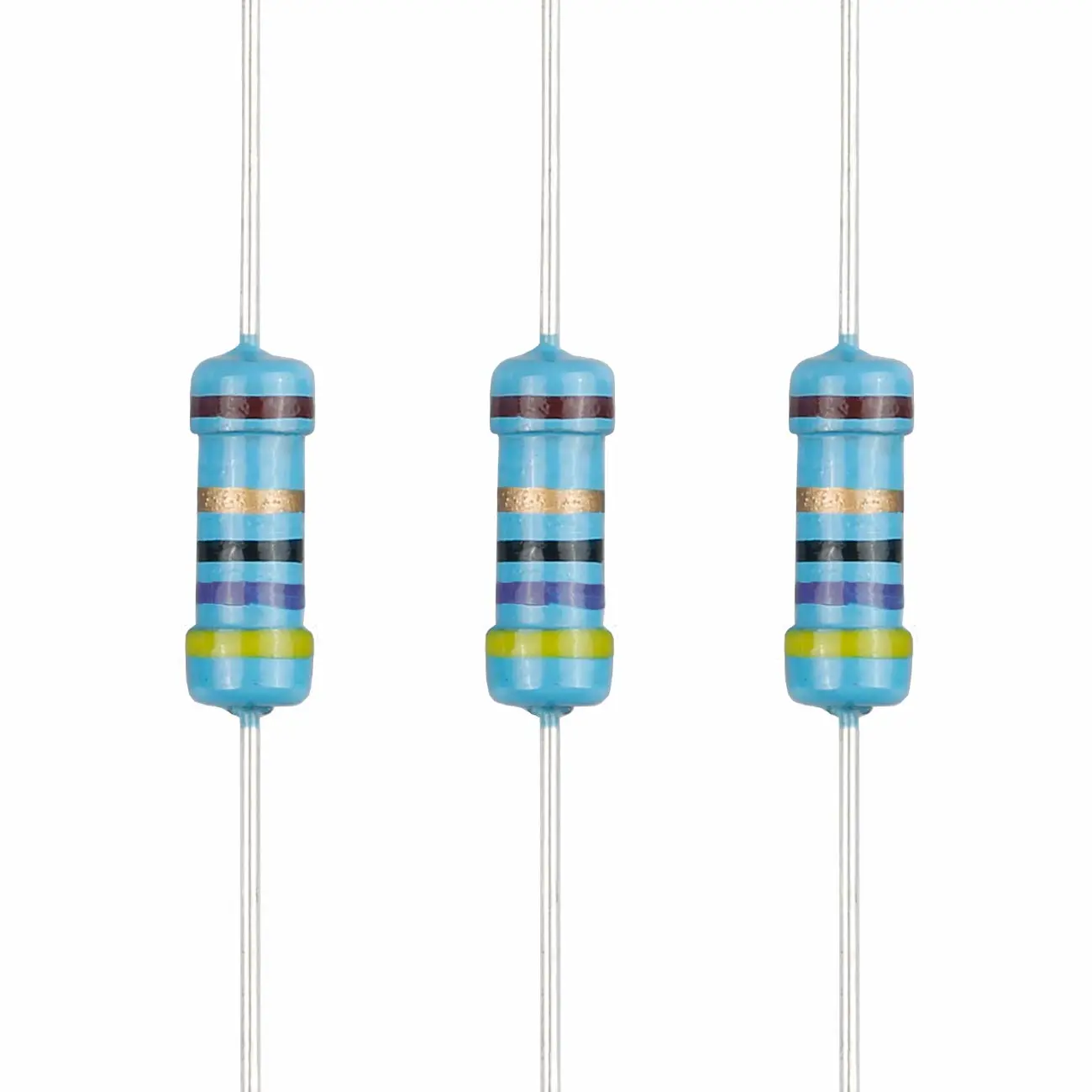 100pcs 47 ohm Resistor 1/2w ±1% Tolerance Metal Film Fixed Resistor