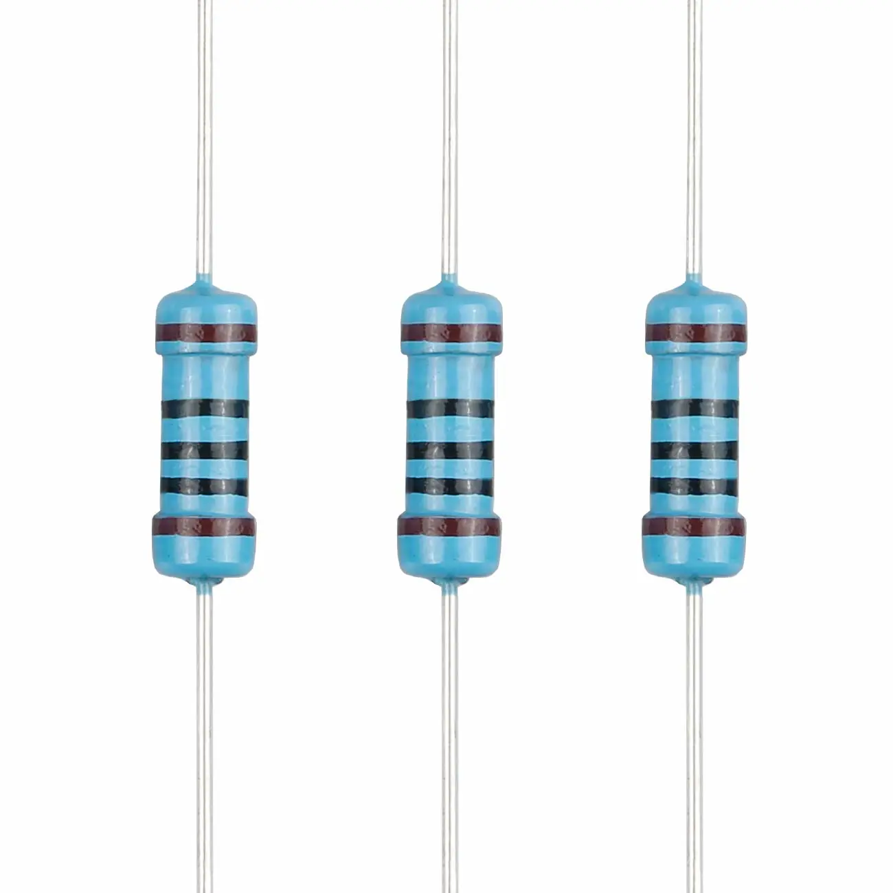 100pcs 100 ohm Resistor 1/2w (0.5Watt) ±1% Tolerance Metal Film Fixed Resistor, Multiple Values of Resistance Optional