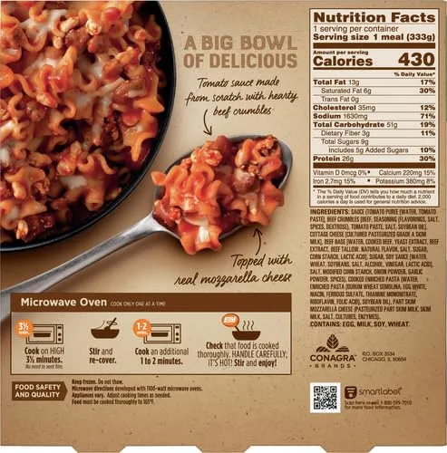 Marie Callenders Marie Callender's Lasagna With Meat & Sauce Bowl, 11.8 OZ