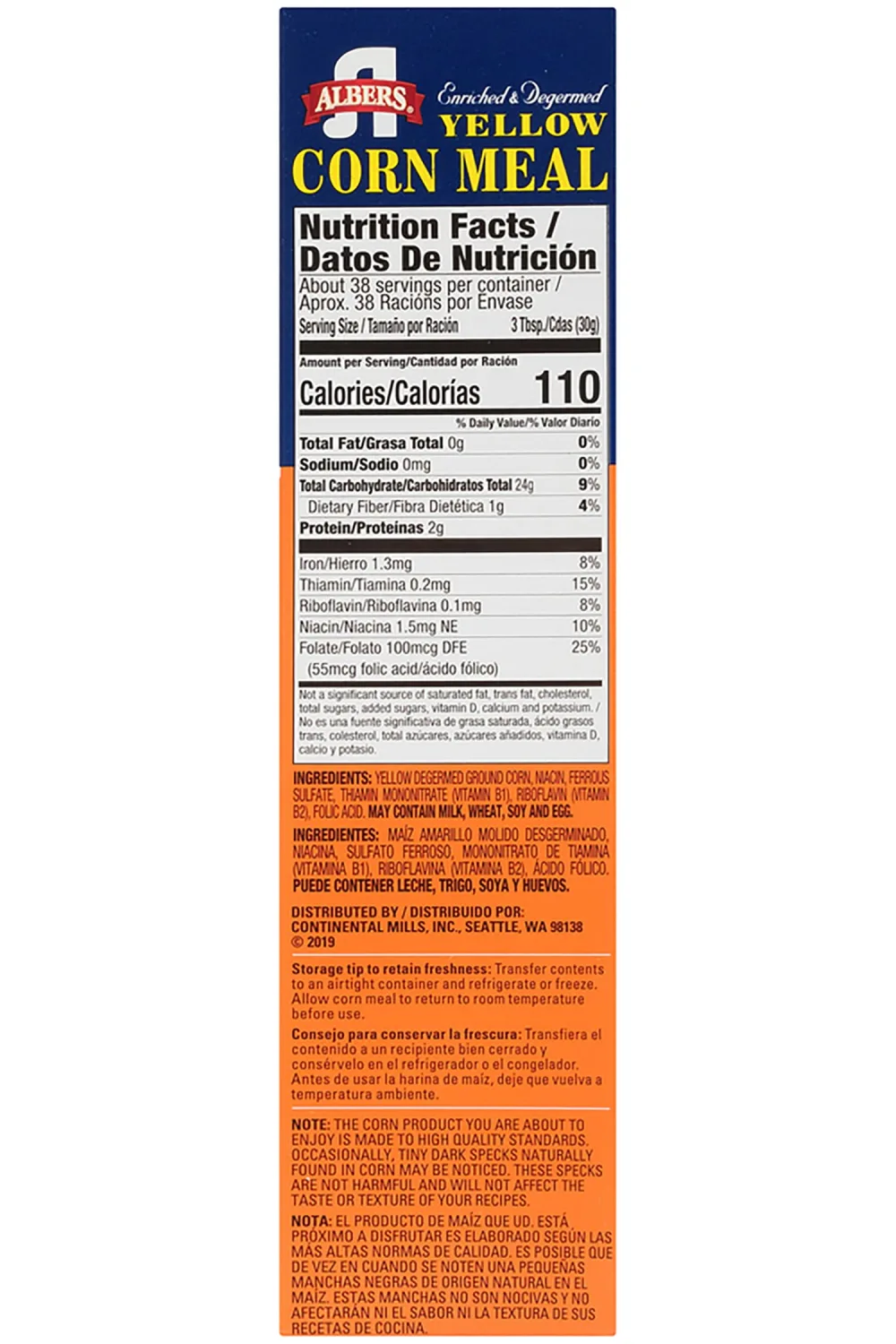 Albers Yellow Corn Meal, 40 OZ (Pack of 1)
