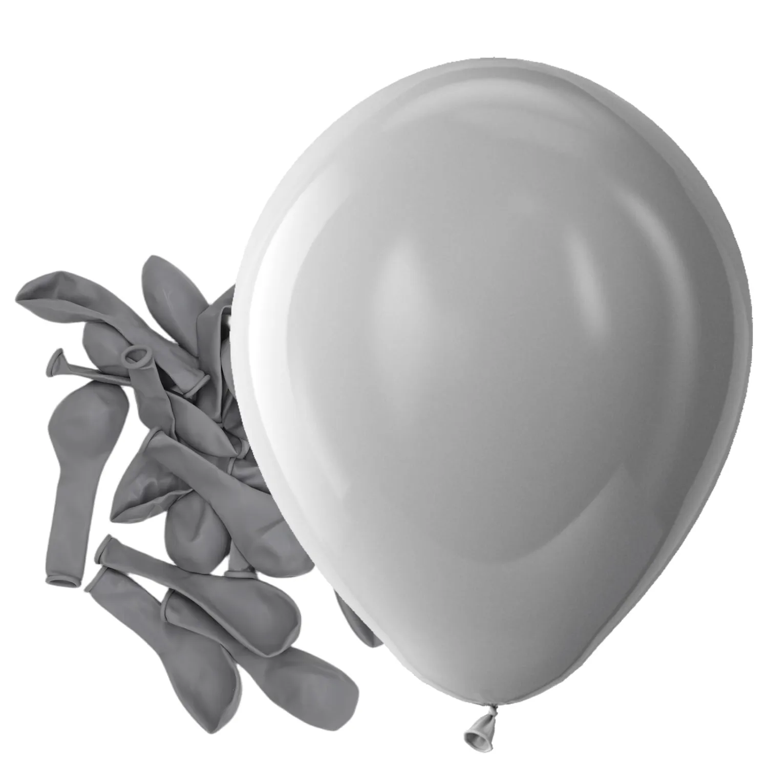 Gray Latex Matte Party Balloons 150 Pack 5 inch Small | Pastel Grey Helium Balloons for Birthday Bridal Shower Wedding Anniversary Party Decorations