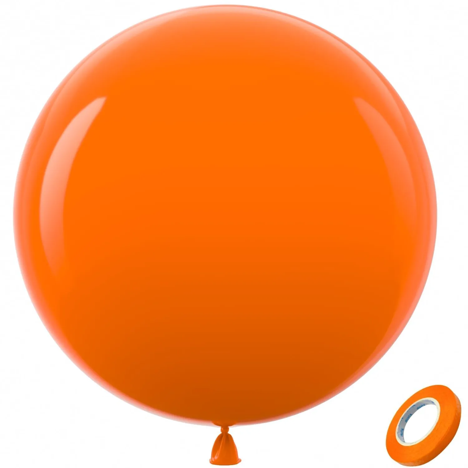 Orange Giant Latex Round Balloons 36 Inch 8 Pack | Large Light Orange Balloon for Photo Shoot Birthday Graduation Halloween Party Decorations