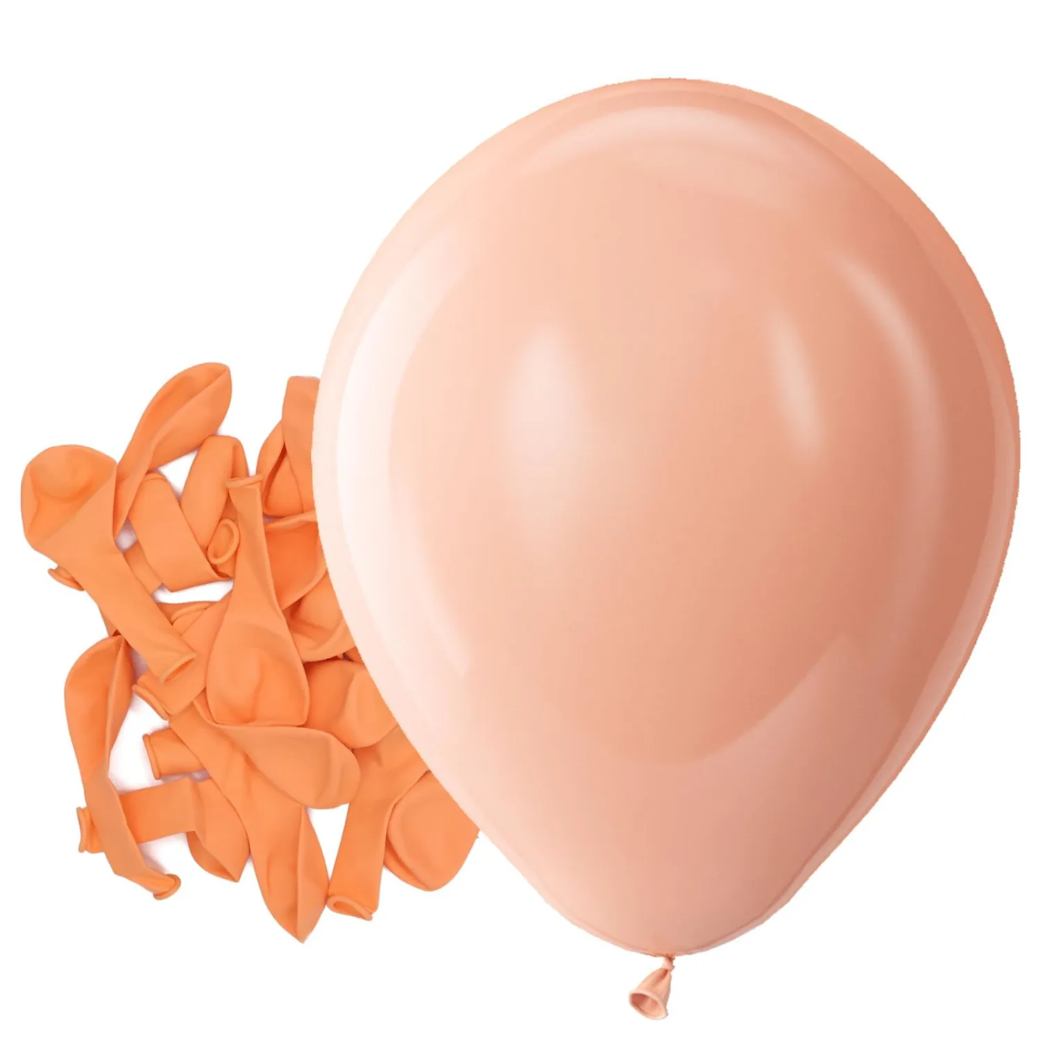 Pastel Orange Latex Matte Party Balloons 150 Pack 5 inch Small | Light Orange Peach Helium Balloons for Bridal Shower Wedding Birthday Party Decorations
