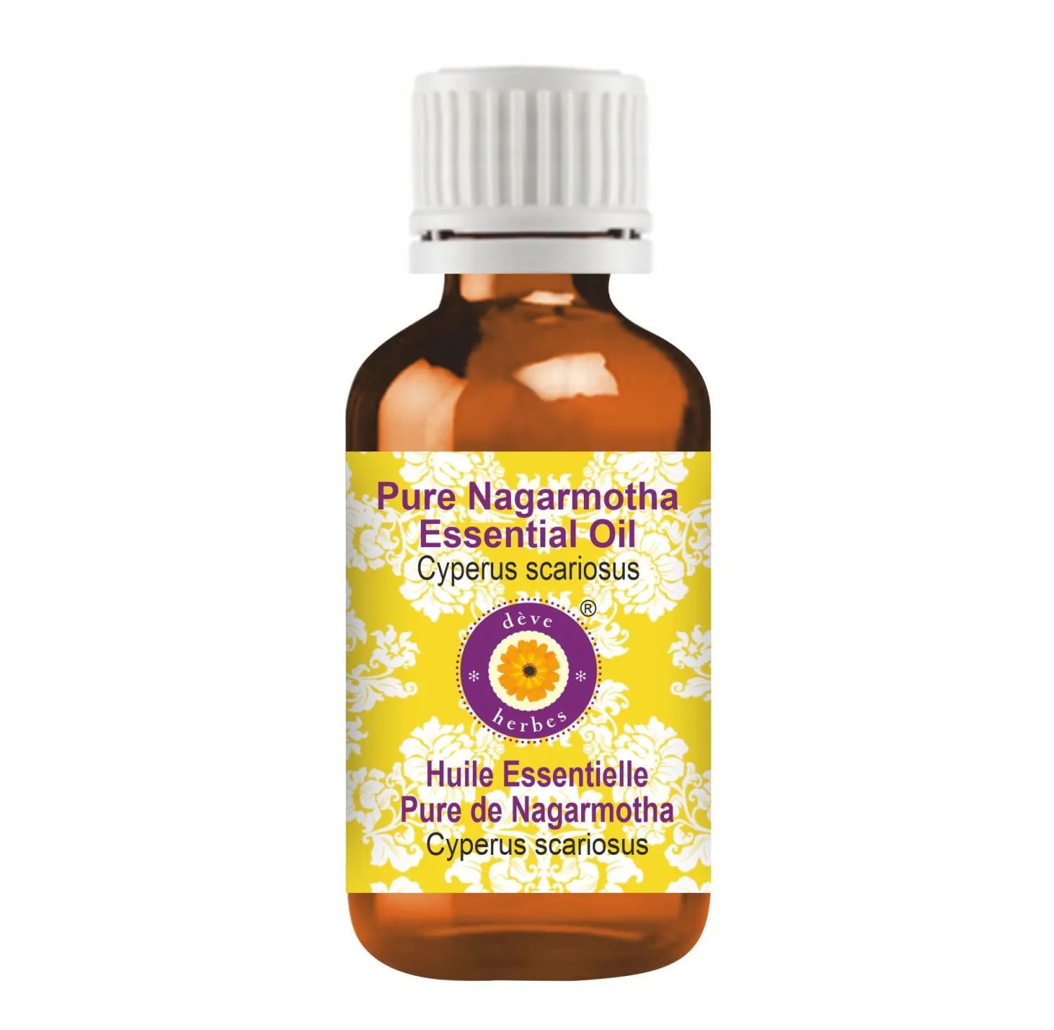 Deve Herbes Pure Nagarmotha Essential Oil (Cyperus scariosus) Steam Distilled 2ml (0.06 oz)
