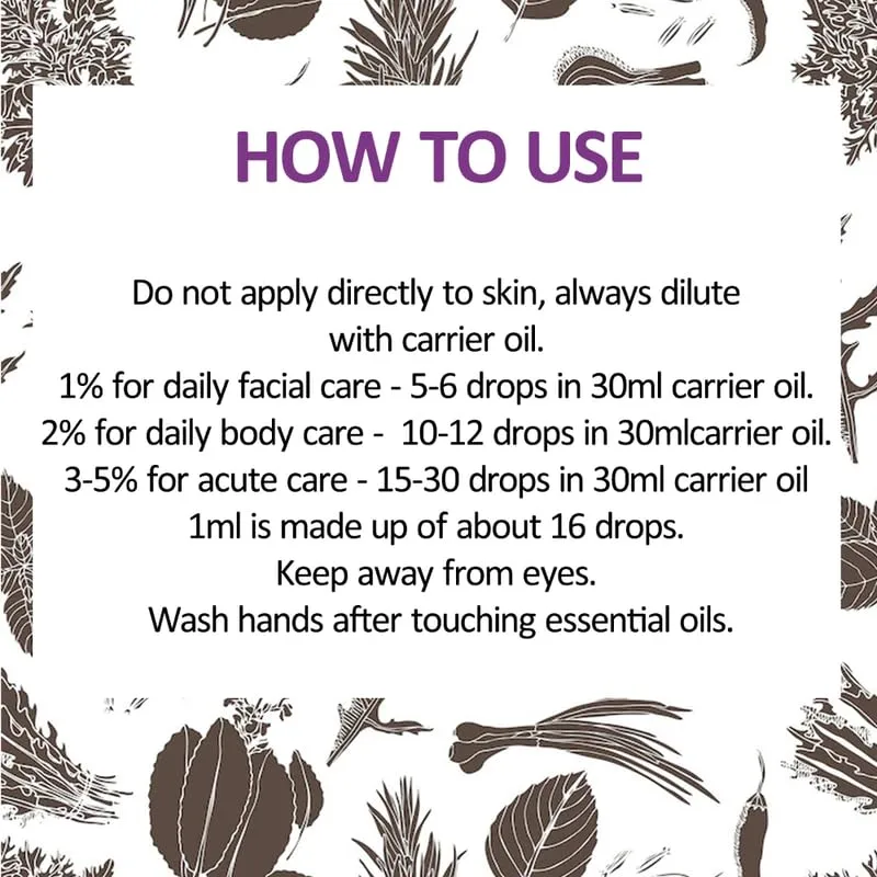 Deve Herbes Pure Thyme Essential Oil (Thymus vulgaris) Steam Distilled 5ml (0.16 oz)