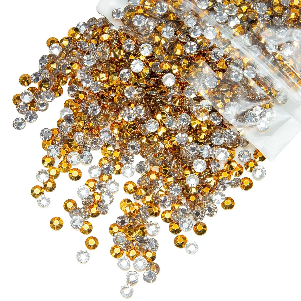 qiipii 620PCS 6mm Golden Yellow Resin Rhinestones Gold Yellow Flatback Jelly Resin Stones Bulk SS30 Diamonds Gems Charms Supplies for Nails Face Eyes Makeup Tumblers Bottles DIY Crafts Shoes Clothes