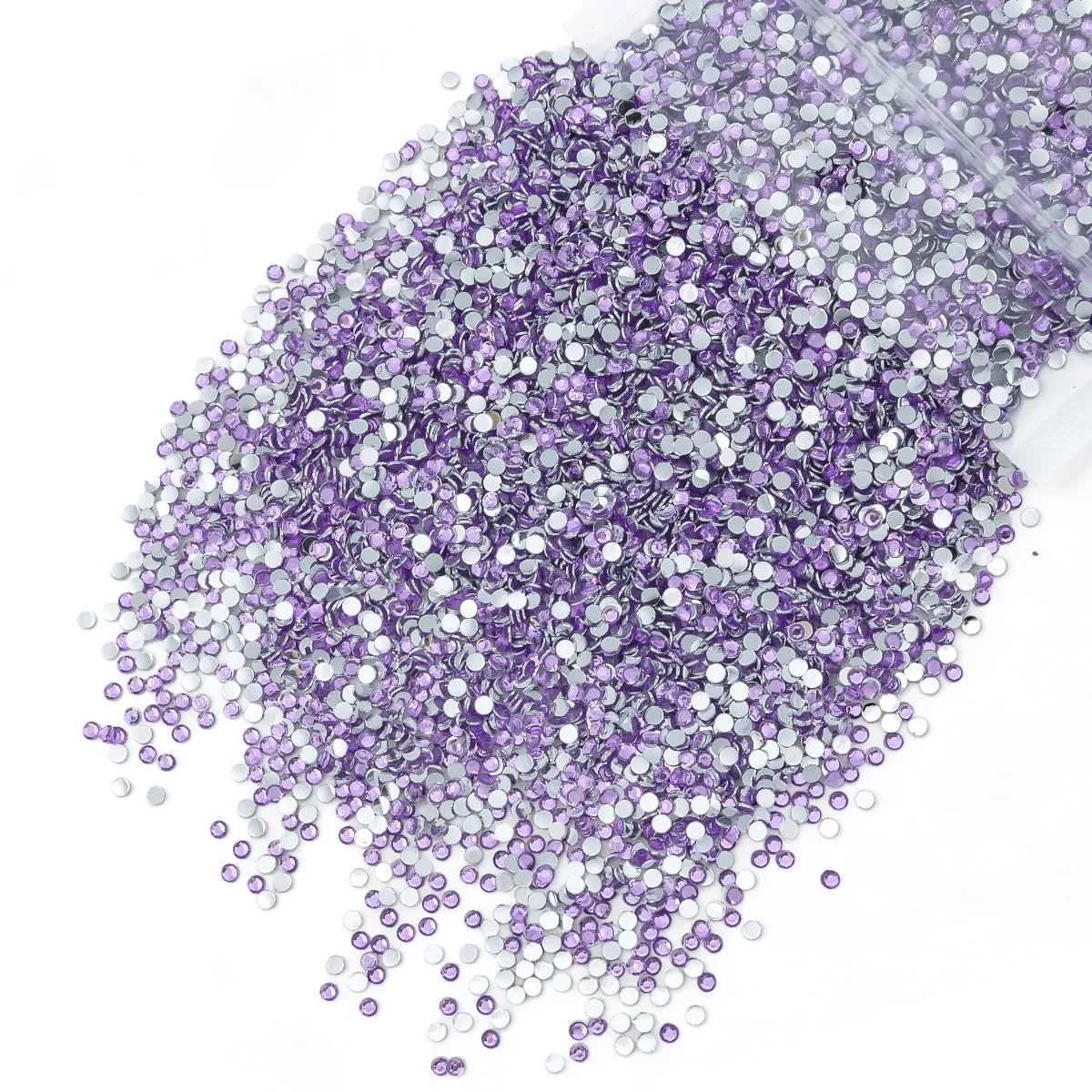 qiipii 5300PCS 3mm Amethyst Purple Violet Crystal Resin Rhinestones for Crafting Flatback Stones Bulk SS10 Diamonds Crystals Gems Charms for Face Eyes Makeup Tumblers Bottles DIY Crafts Clothes Shoes