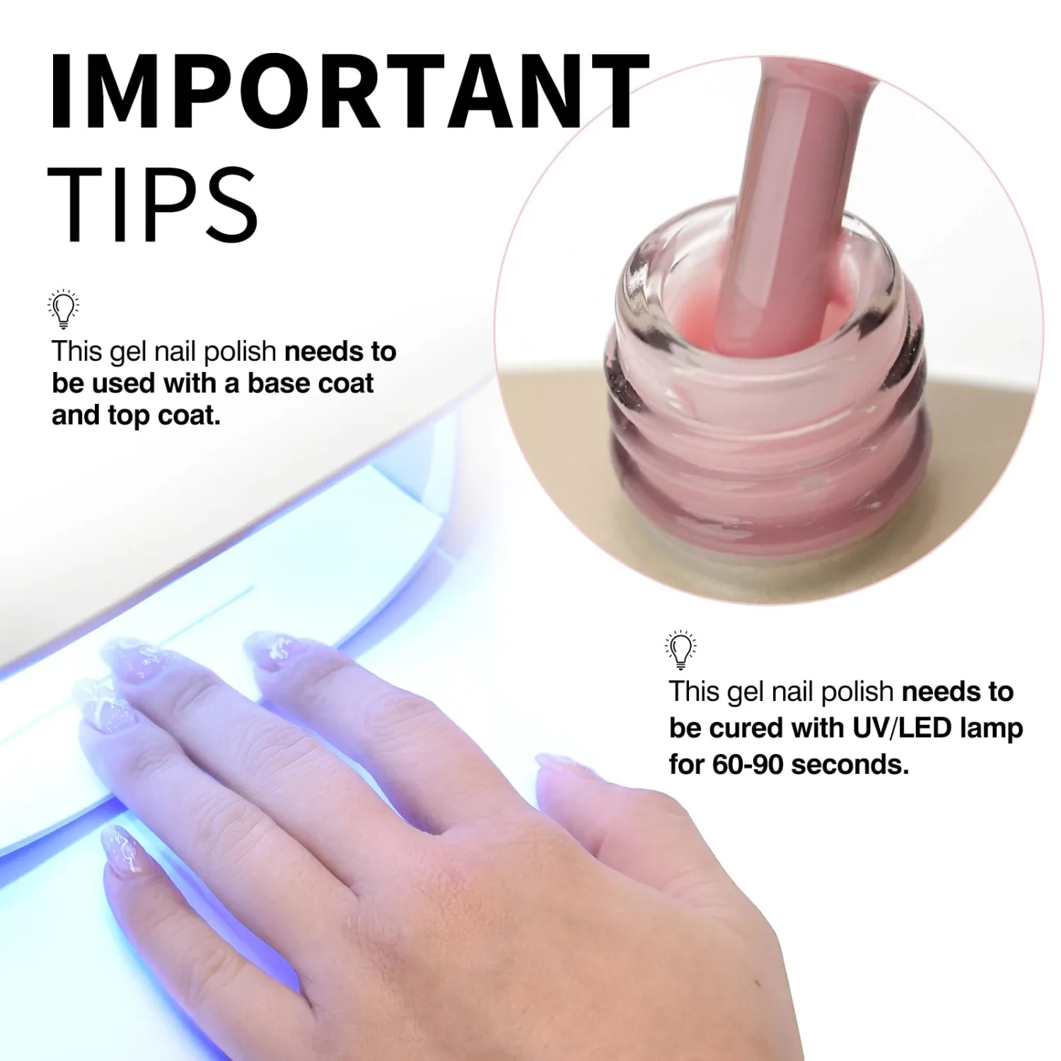 CANNI 9ml Jelly Pink Oyster Gel Nail Polish, High Gloss UV LED Soak Off Gel | Smooth Application • Rich Color Coverage • Long-Lasting Wear • Chip Resistant • Easy Removal • Salon & DIY Manicure • Premium
