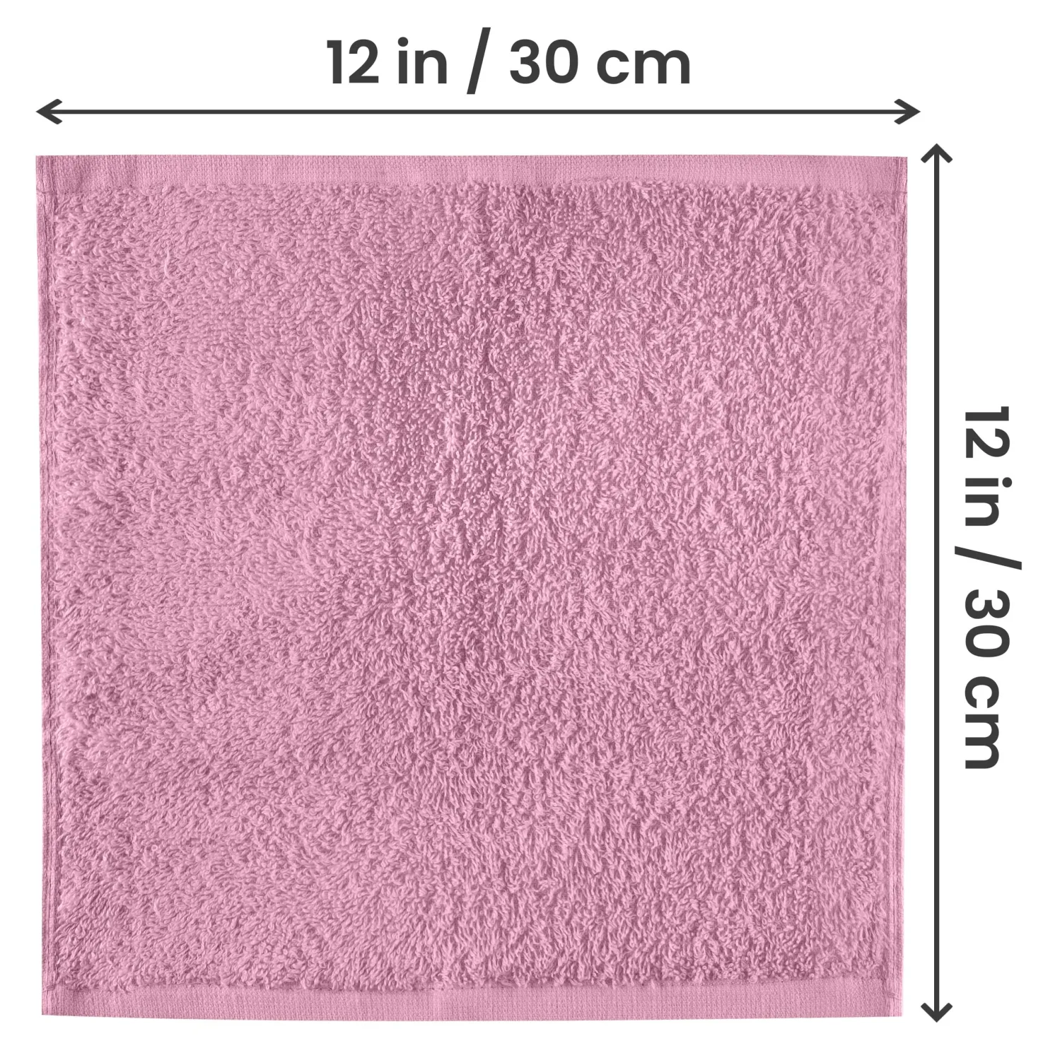Utopia Towels 24 Pack Washcloths, 12x12 in, 100% Cotton, Pink | Premium 100% Ring Spun Cotton Face Cloths - Highly Absorbent, Fast Drying Soft Feel Fingertip Towels for Daily Use
