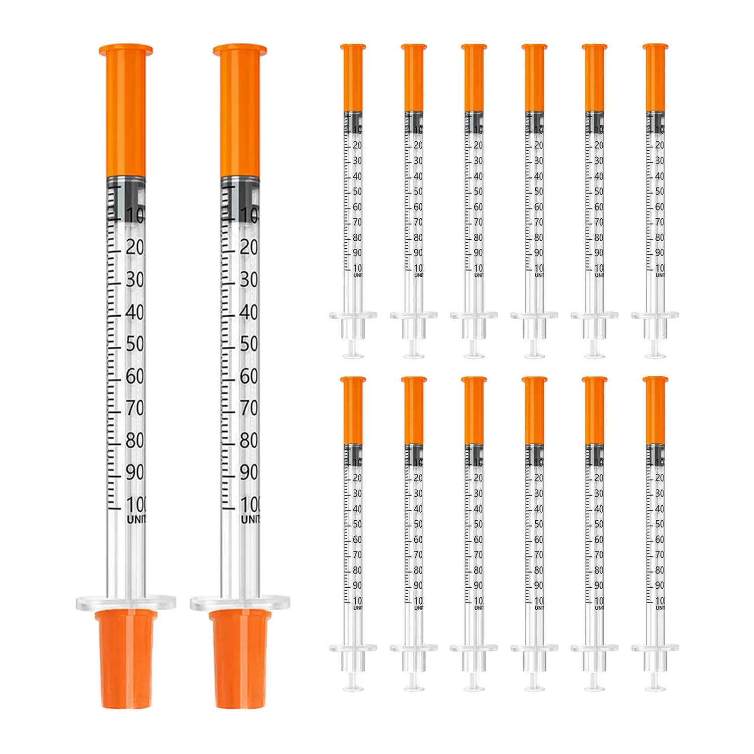 1cc/ml jeringas 29G 1/2"(12.7mm), Individually Wrapped, Box of 100
