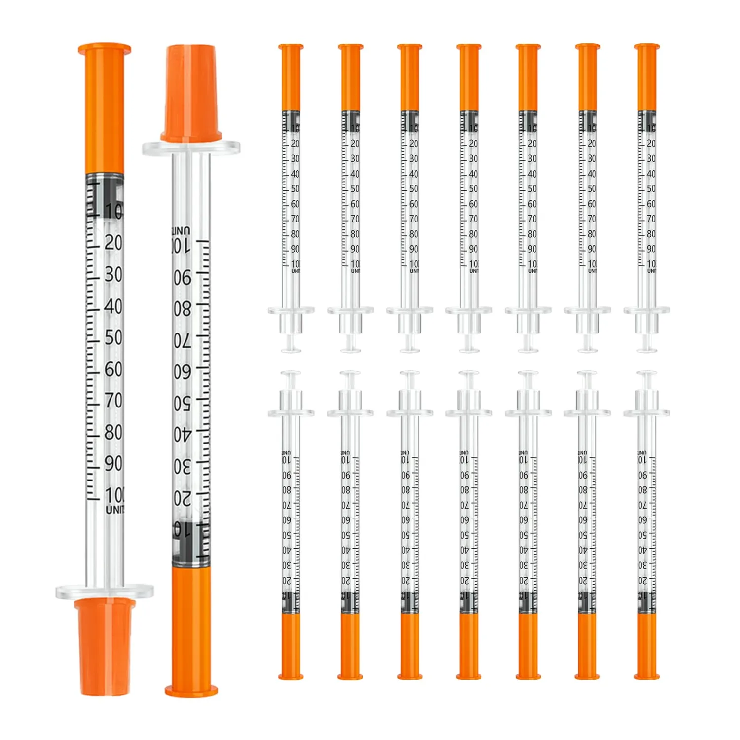 jeringas 1ml/cc 31G 5/16" (8mm) , Individually Wrapped, Box of 100