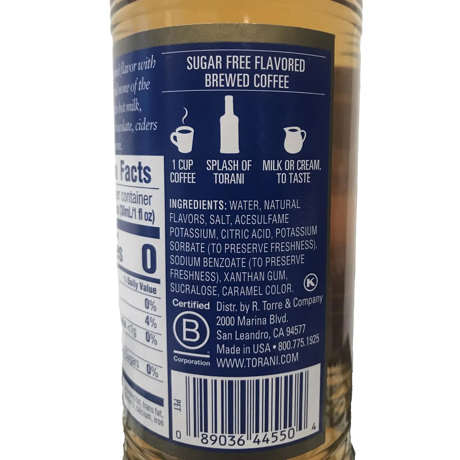 Torani S.F Salted Caramel 375ml