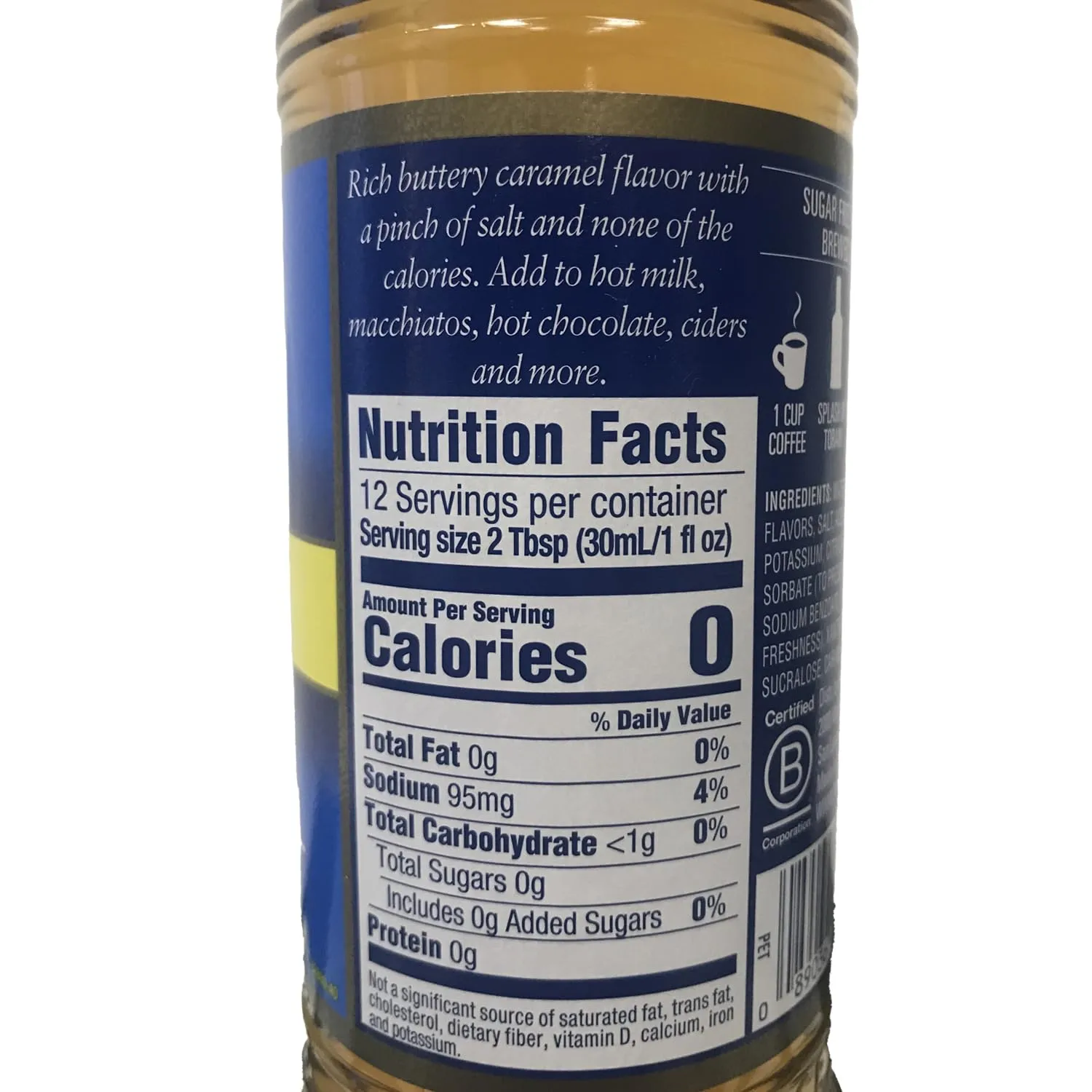 Torani S.F Salted Caramel 375ml