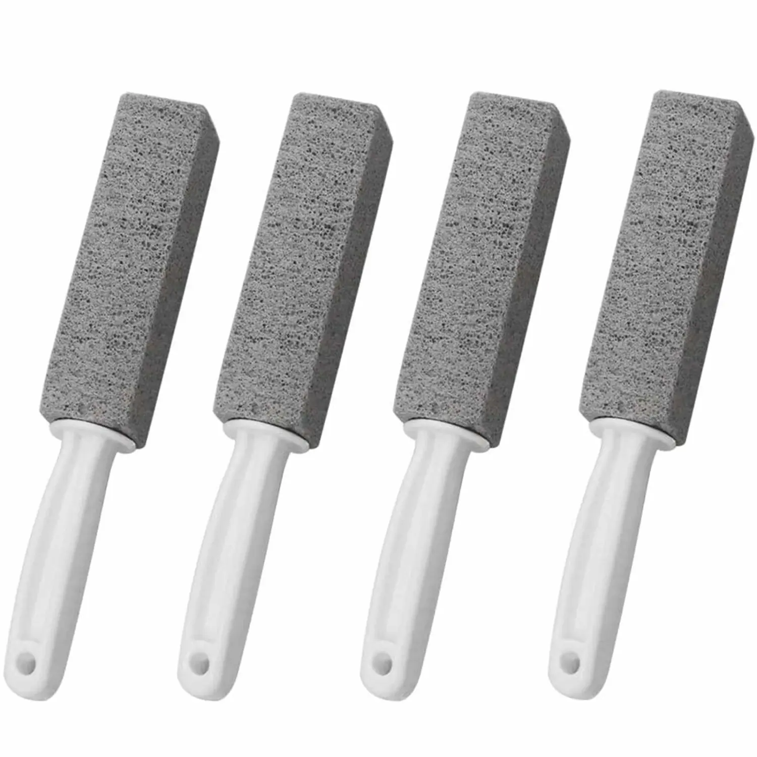 4 Pack Toilet Pumice Stone with Handle, Pumice Stone Toilet Bowl Cleaner Pumice Stone for Toilet Cleaning Pumice Stone Block to Remove Stains and Hard Water for Toilet Bathtub Pool Kitchen Sink