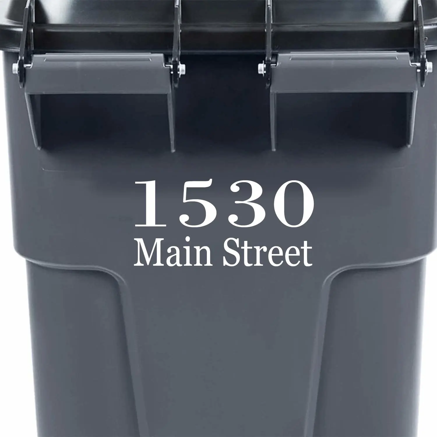 VWAQ Personalized Garbage Can Sticker Custom Street Address Trash Bin
