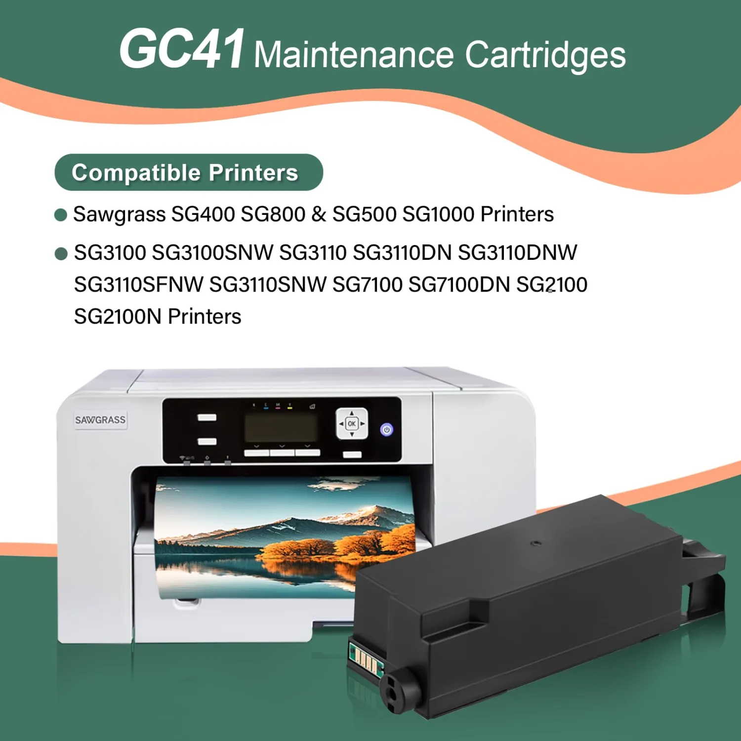 YOUEXPERT Waste Collection Unit Replacement for Sawgrass Virtuoso SG400 SG800 SG500 SG1000 Ricoh GC41 3110DN 7100DN Printer (1 Pack)