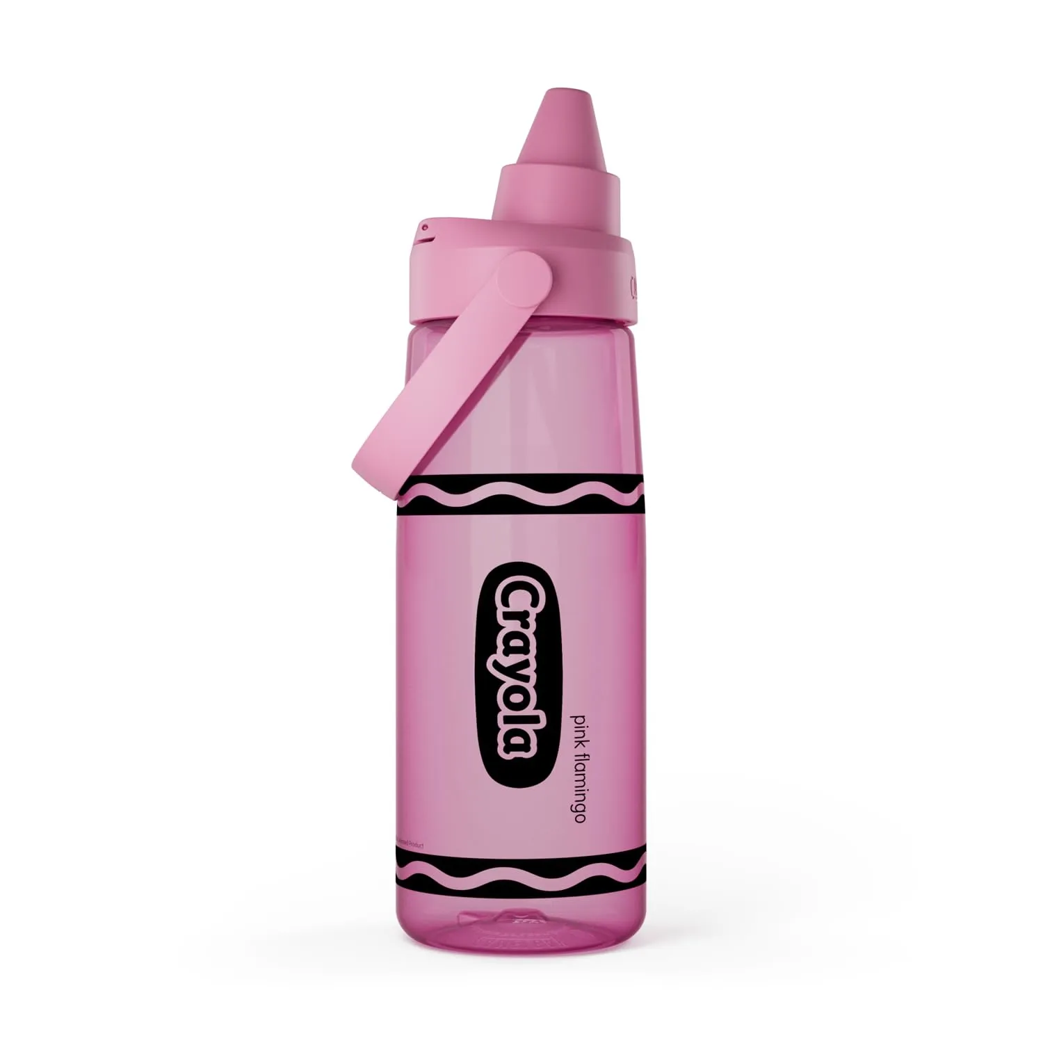 CamelBak Crayola Chug Water Bottle 25oz, Pink Flamingo | Fast Flow Chug Lid, Slim Portable Design, Durable Tritan Renew Bottle, Dishwasher Safe Design, Crayola Color Collection